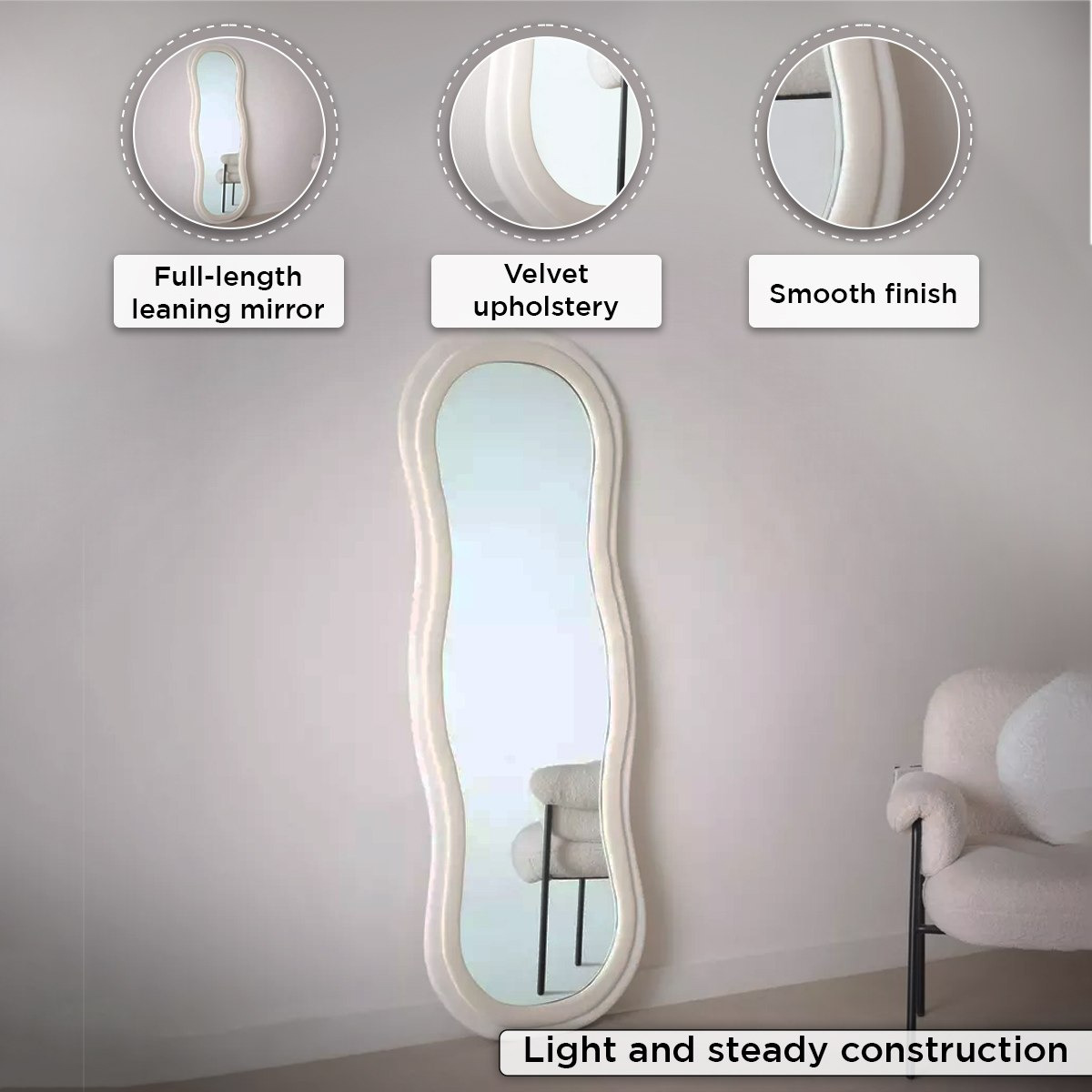 Inez Wooden Frame Mirror - 60x160 cm-hbxhomeware-hbxdecorandfurnishings-image-4