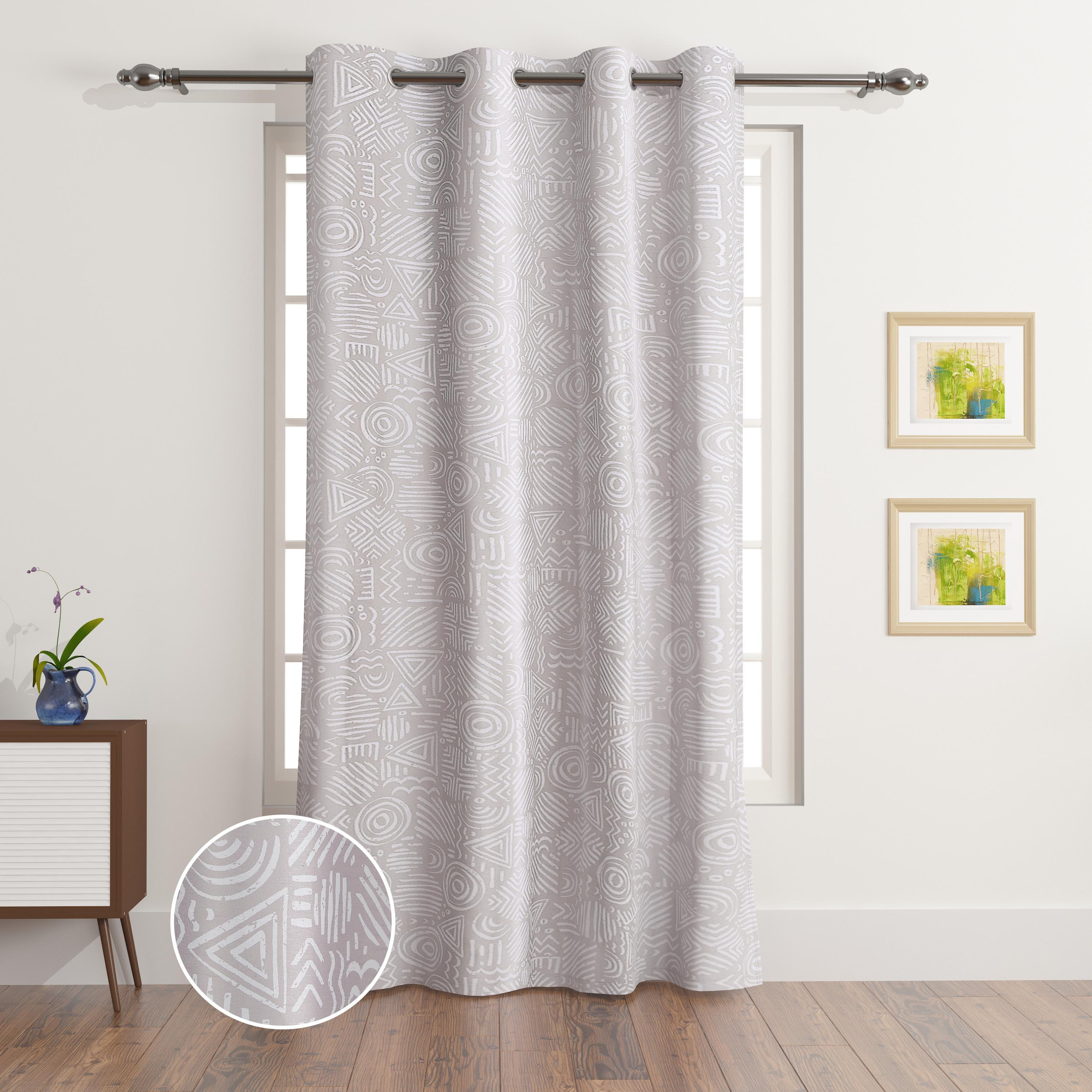 Russelle Casper Printed Single Curtain - 140x240 cm-hbxhomeware-hbxlivingroom-image-1