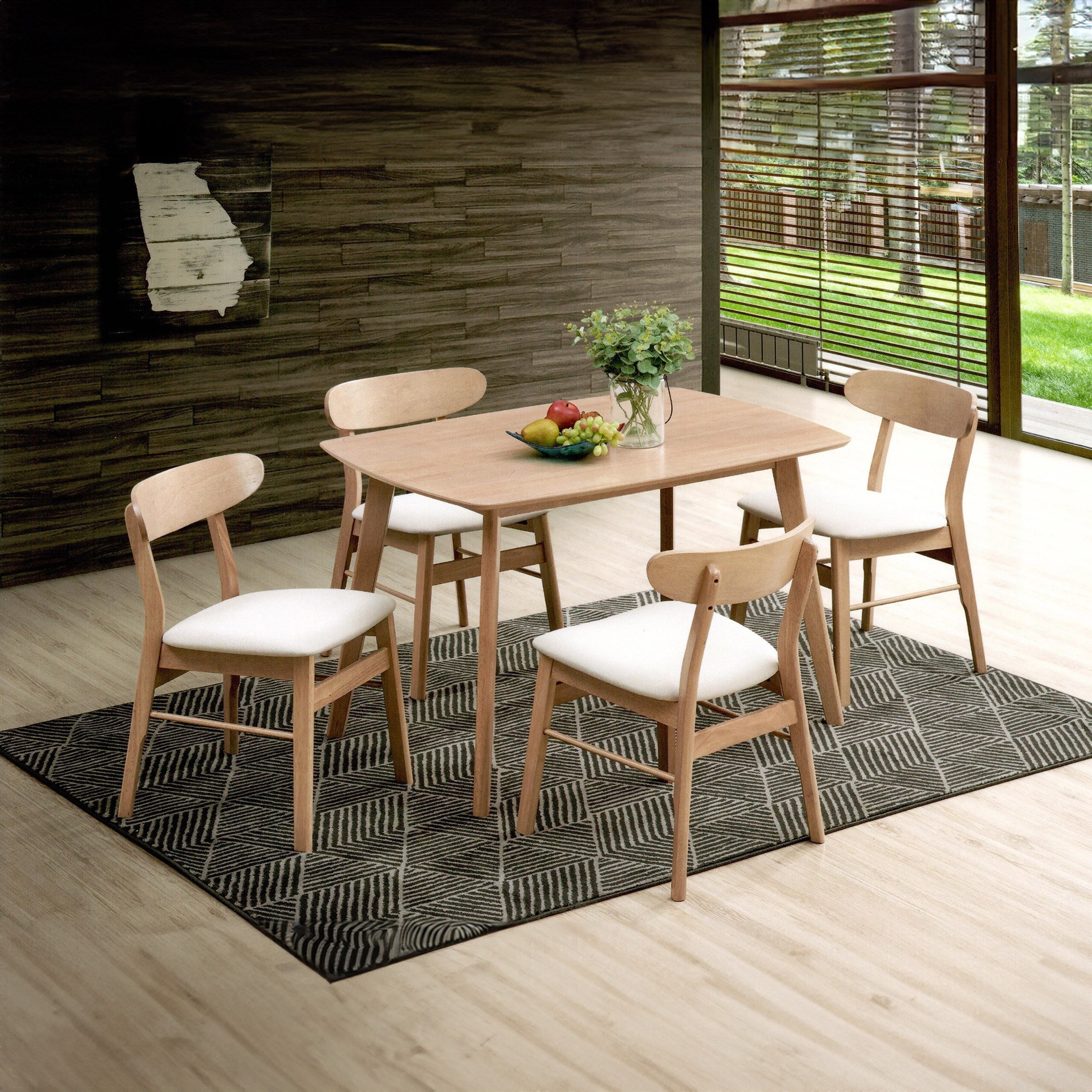 طقم سفرة 4 مقاعد من نورديك إن إكس تي-hbxdiningroom-diningtablesandsets-diningsets-fourseater-image-1