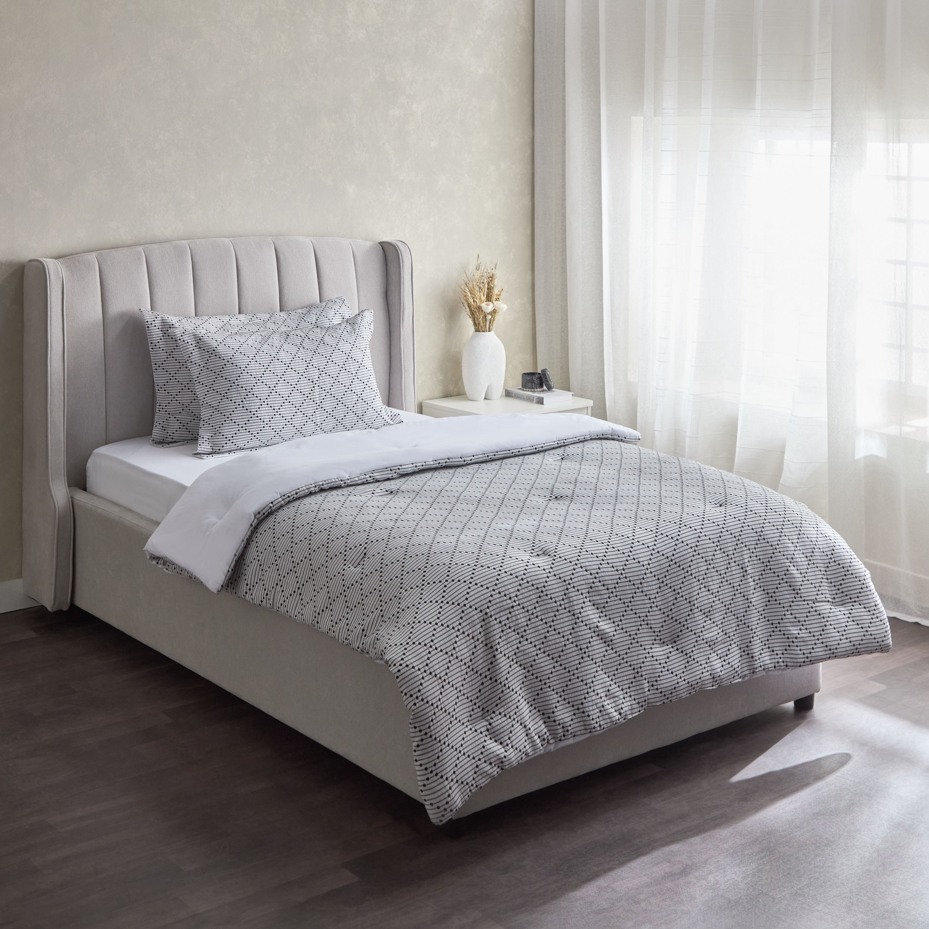طقم لحاف توين 3 قطع جاكارد من بريسم دايموند - 160x220 سم-hbxhomeware-hbxbedroom-image-2