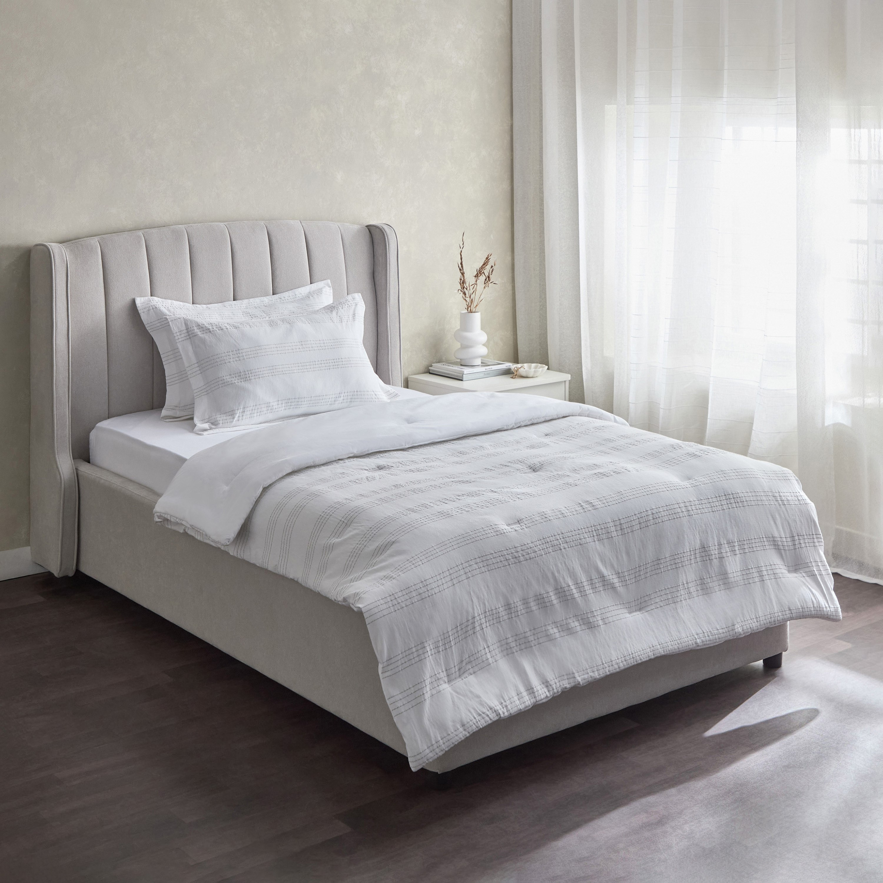 طقم لحاف زوجي مقلّم 3 قطع من سليت - 160x220 سم-hbxhomeware-hbxbedroom-image-2
