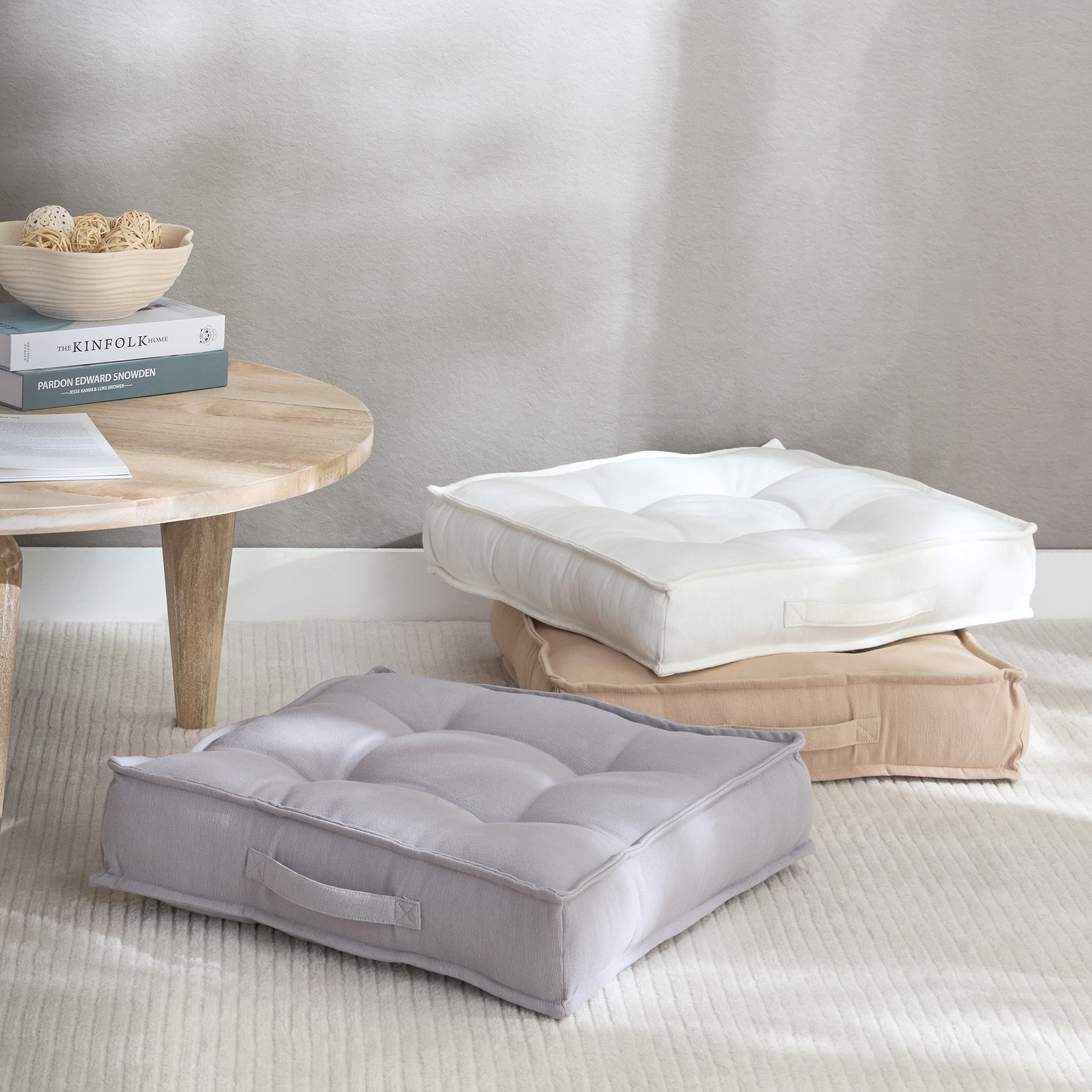 Atlanta Ezra Ribbed Floor Cushion - 48x48x10 cm-hbxhomeware-hbxbedroom-image-5
