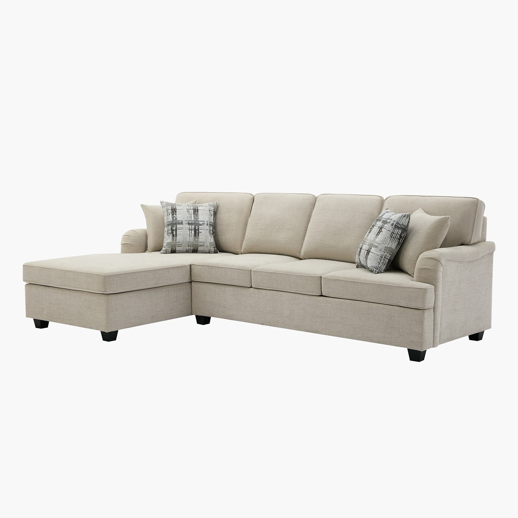 كنبة ركنية يسار قماشية بـ 5 مقاعد و 4 وسائد من إن إكس تي كاليفورنيا-hbxlivingroom-sofasandarmchairs-cornersofas-image-2