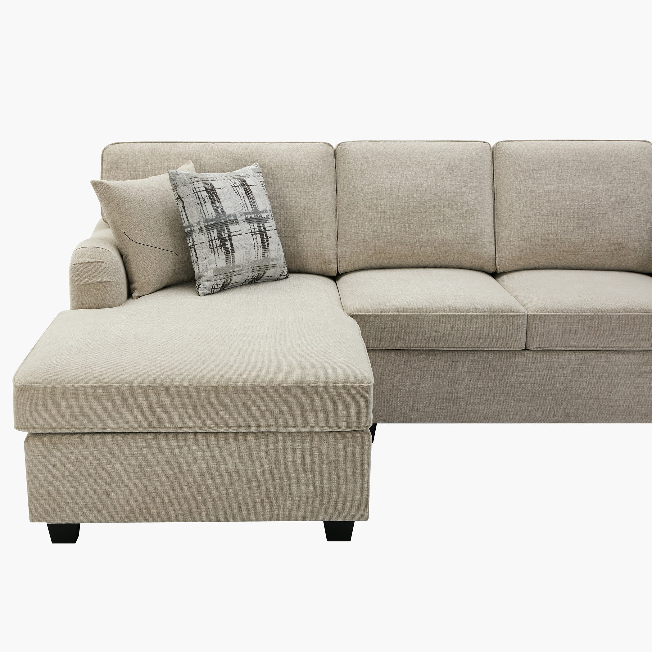 كنبة ركنية يسار قماشية بـ 5 مقاعد و 4 وسائد من إن إكس تي كاليفورنيا-hbxlivingroom-sofasandarmchairs-cornersofas-image-3