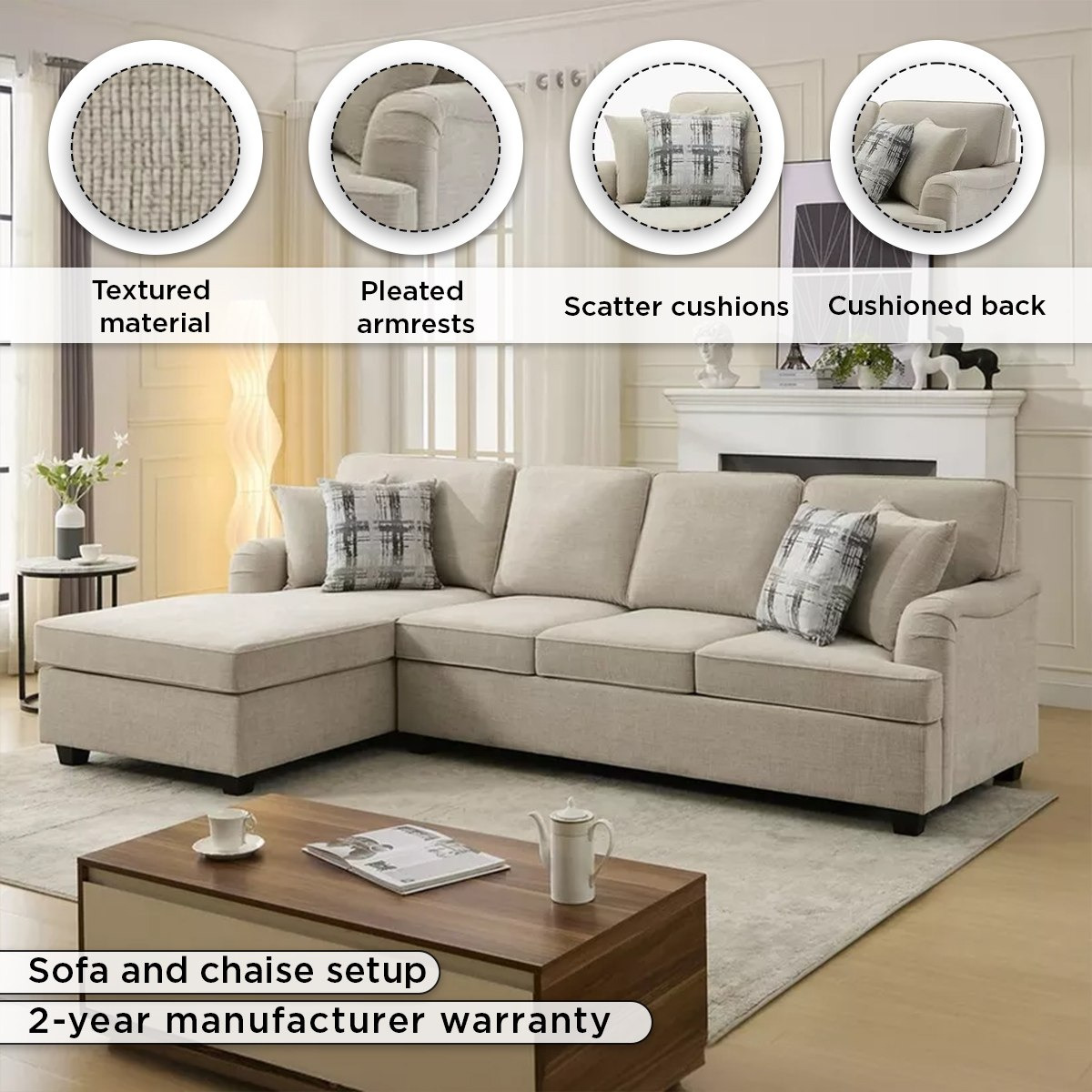 كنبة ركنية يسار قماشية بـ 5 مقاعد و 4 وسائد من إن إكس تي كاليفورنيا-hbxlivingroom-sofasandarmchairs-cornersofas-image-4