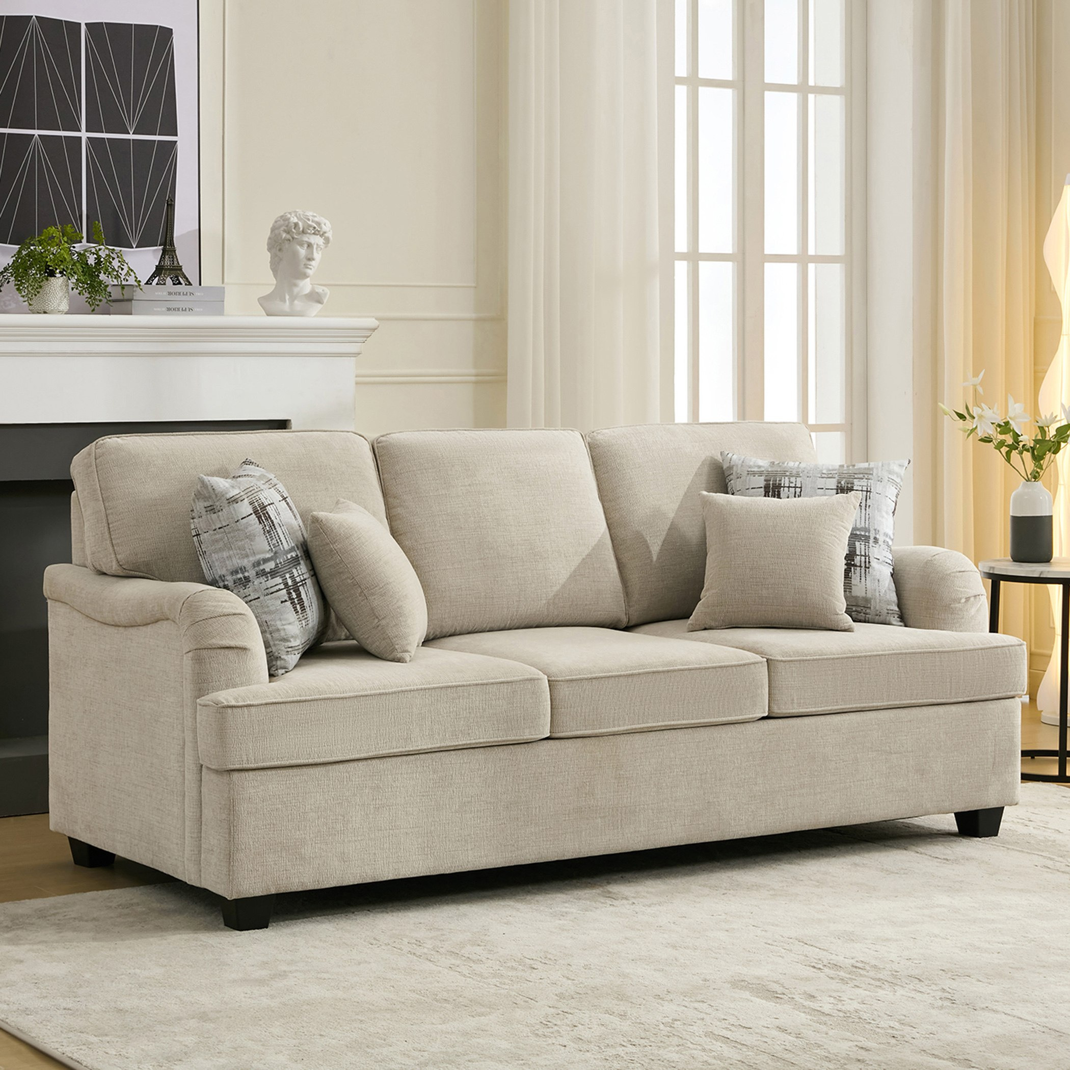 كنبة قماش 3 مقاعد مع 4 وسائد من إن إكس تي كاليفورنيا-hbxlivingroom-sofasandarmchairs-sofas-image-1