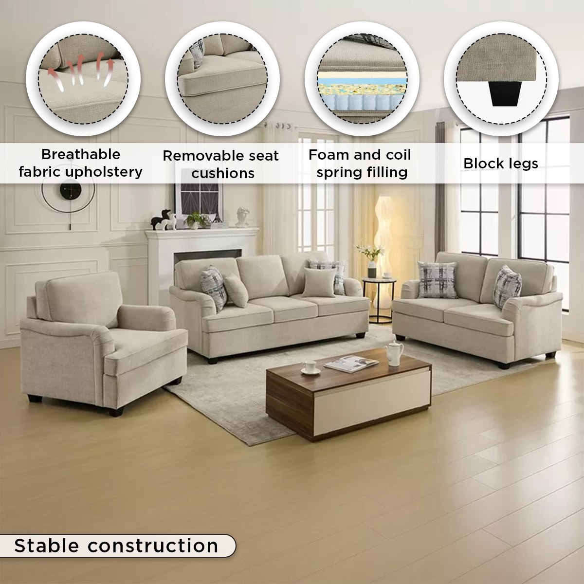 California NXT 2-Seater Fabric Sofa with 2 Cushions-hbxlivingroom-sofasandarmchairs-sofas-image-5