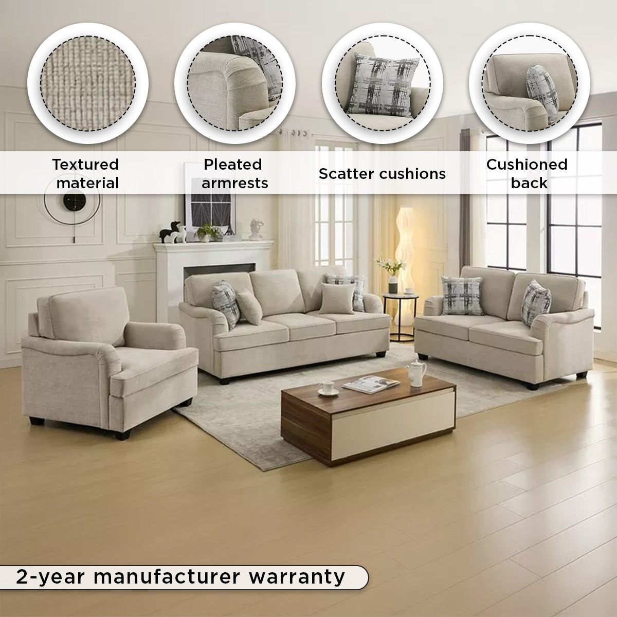 California NXT 2-Seater Fabric Sofa with 2 Cushions-hbxlivingroom-sofasandarmchairs-sofas-image-4