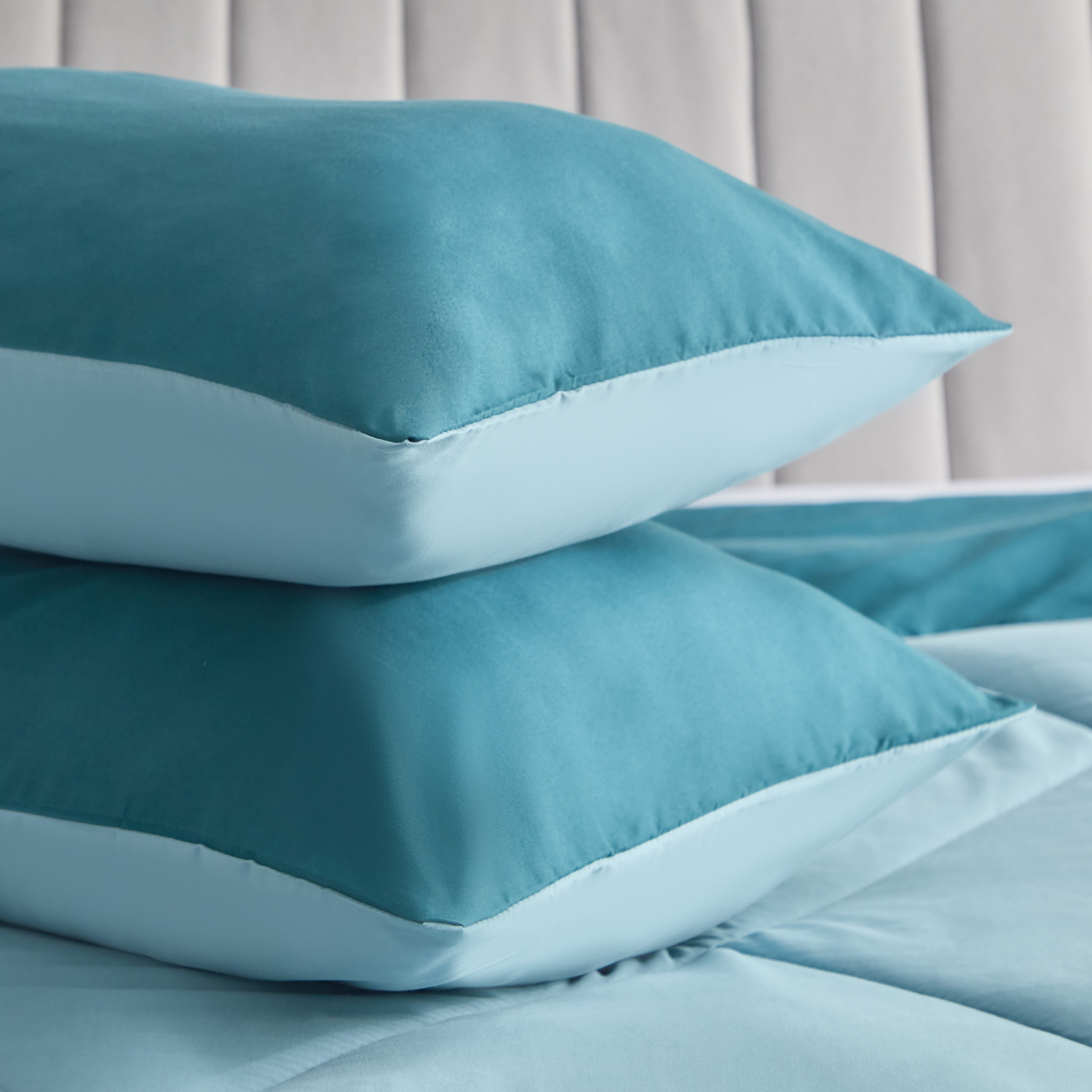طقم لحاف كوين من الألياف الدقيقة يستخدم على الوجهين 3 قطع من ديربي- 200x230 سم-hbxhomeware-hbxbedroom-image-8
