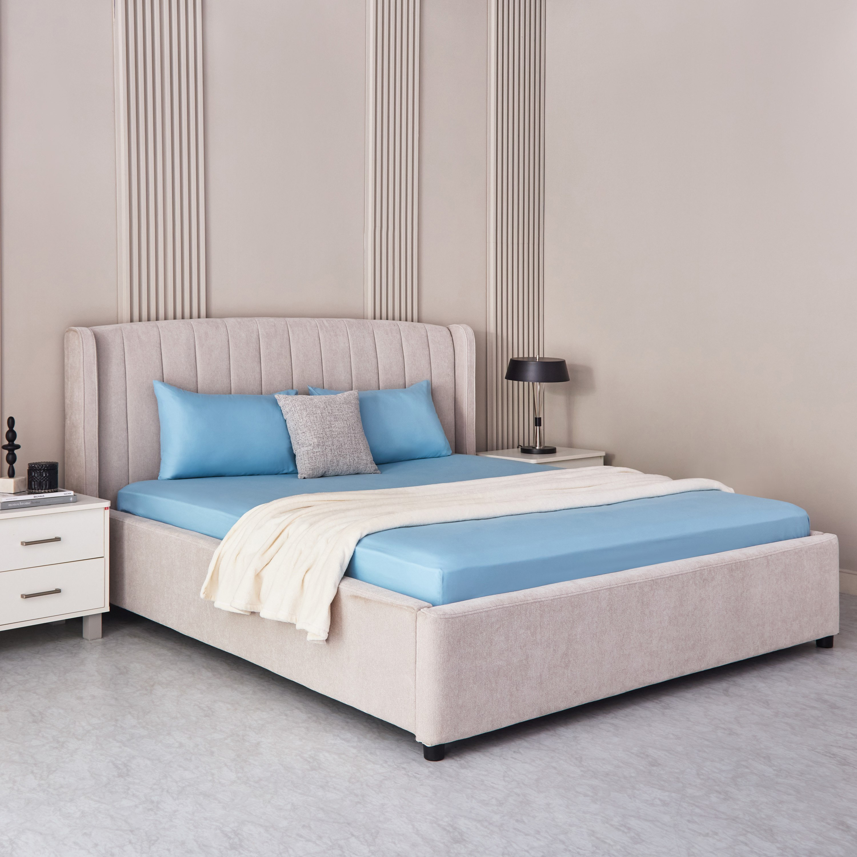طقم أغطية وسائد سادة من الألياف الدقيقة قطعتين من ديربي - 45x70 سم-hbxhomeware-hbxbedroom-image-6
