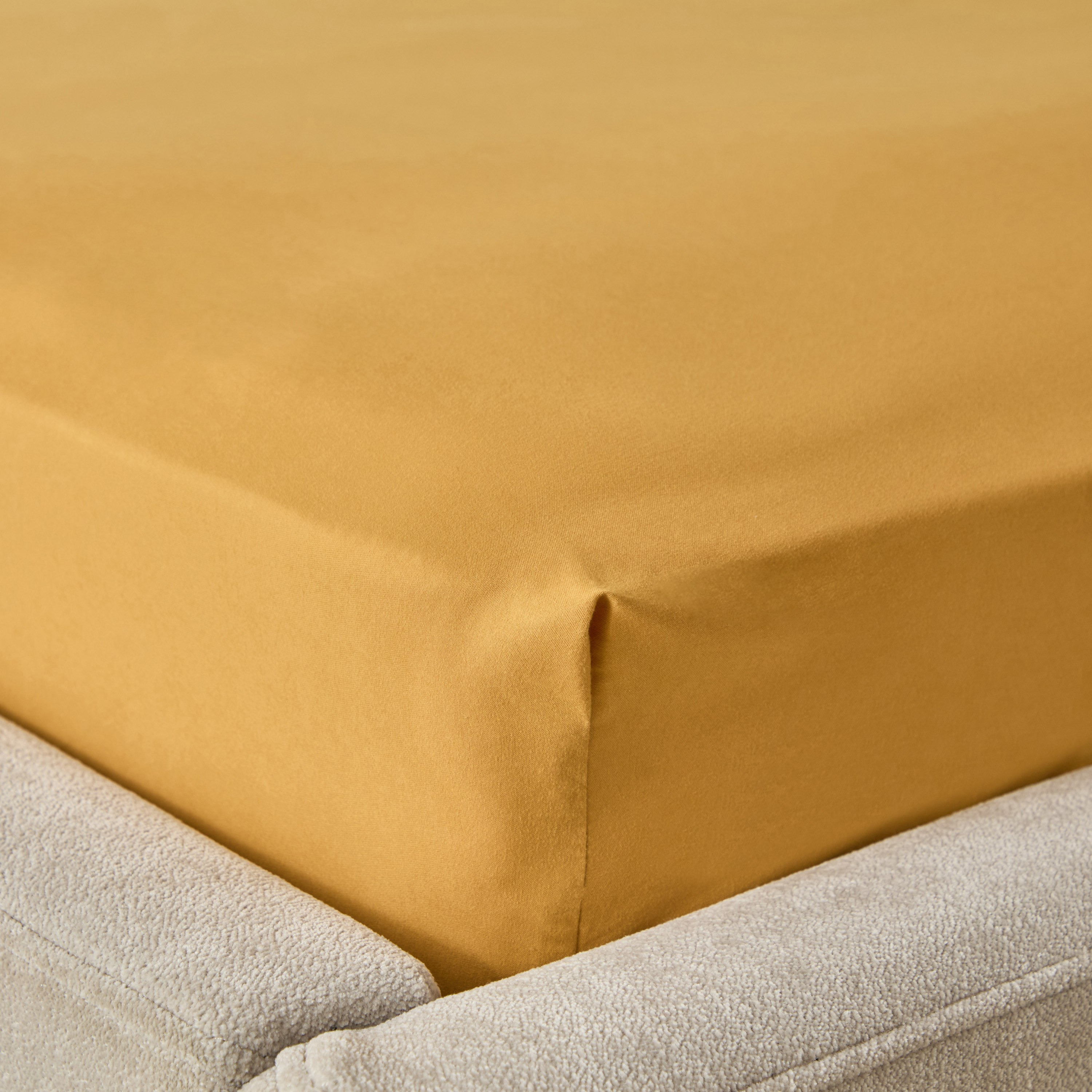Derby Solid Microfiber Double Fitted Sheet - 140x200+25 cm-hbxhomeware-hbxbedroom-image-4