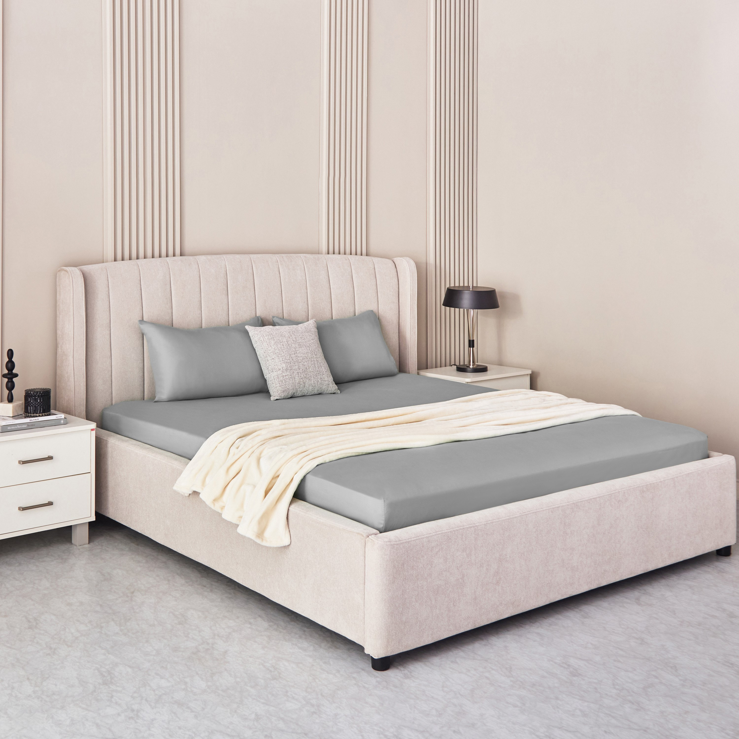 Derby 2-Piece Solid Microfibre Pillowcase Set - 45x70 cm-hbxhomeware-hbxbedroom-image-6