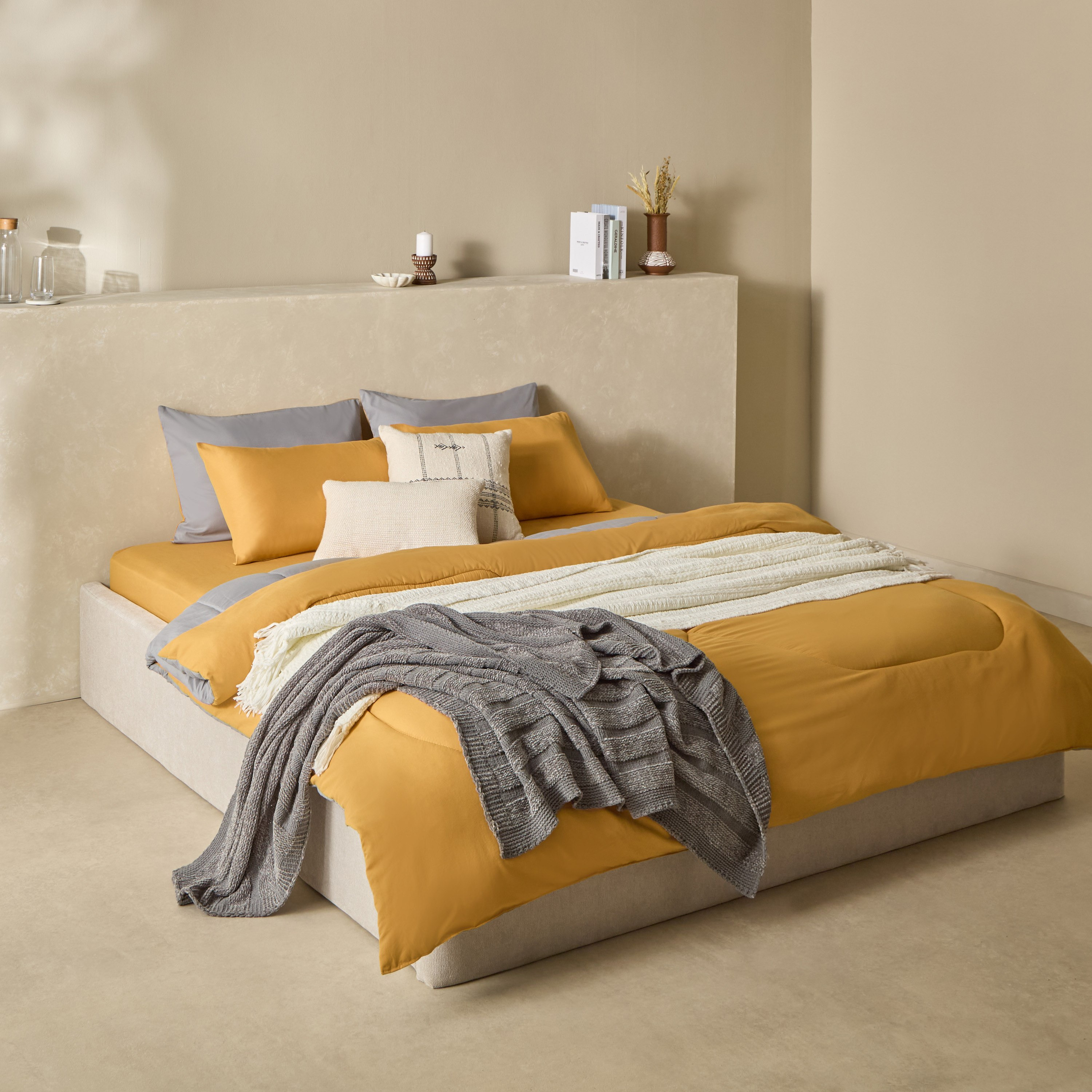 طقم أغطية وسائد سادة من الألياف الدقيقة من قطعتين من ديربي - 45x70 سم-hbxhomeware-hbxbedroom-image-6
