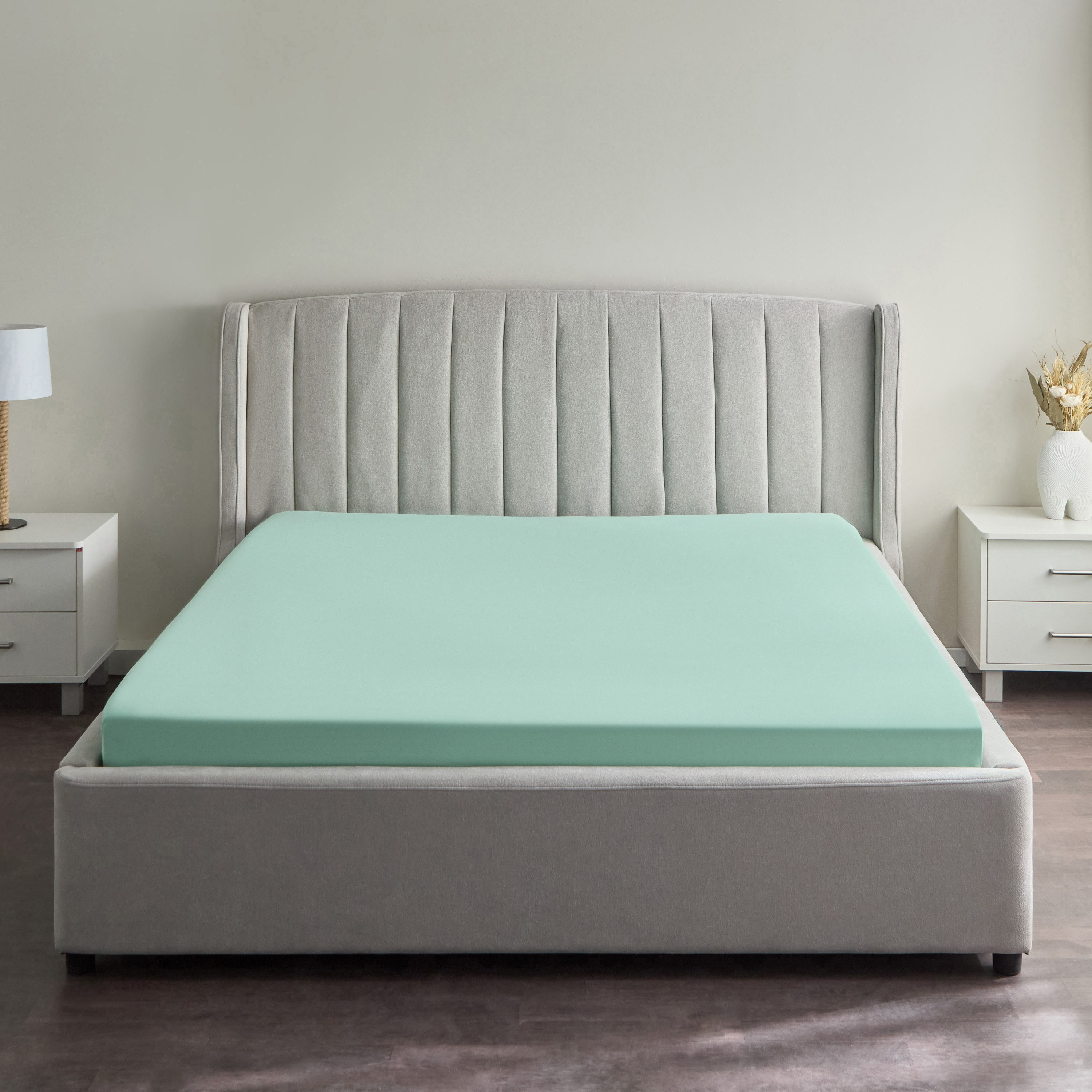 Derby Solid Queen Microfibre Fitted Sheet - 150x200+25 cm-hbxhomeware-hbxbedroom-image-2