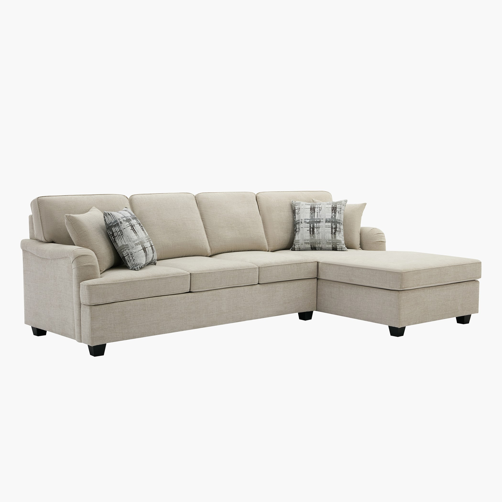 كنبة قماش ركن يمين 5 مقاعد مع 4 وسائد من إن إكس تي كاليفورنيا-hbxlivingroom-sofasandarmchairs-cornersofas-image-3
