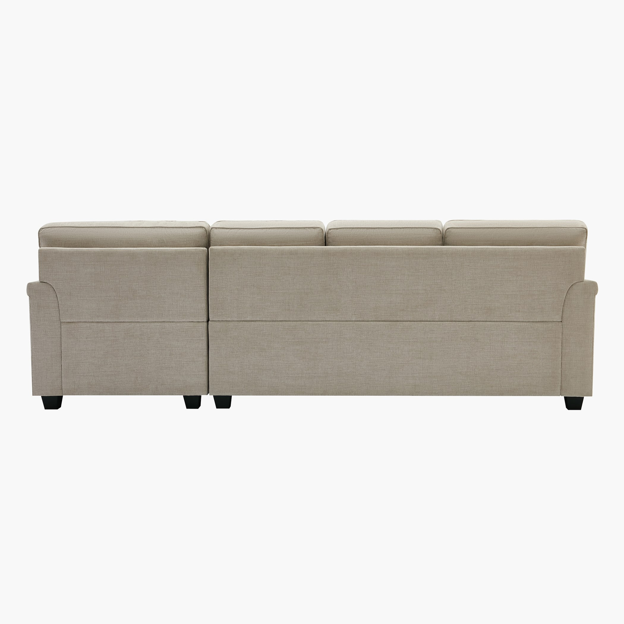 كنبة قماش ركن يمين 5 مقاعد مع 4 وسائد من إن إكس تي كاليفورنيا-hbxlivingroom-sofasandarmchairs-cornersofas-image-6