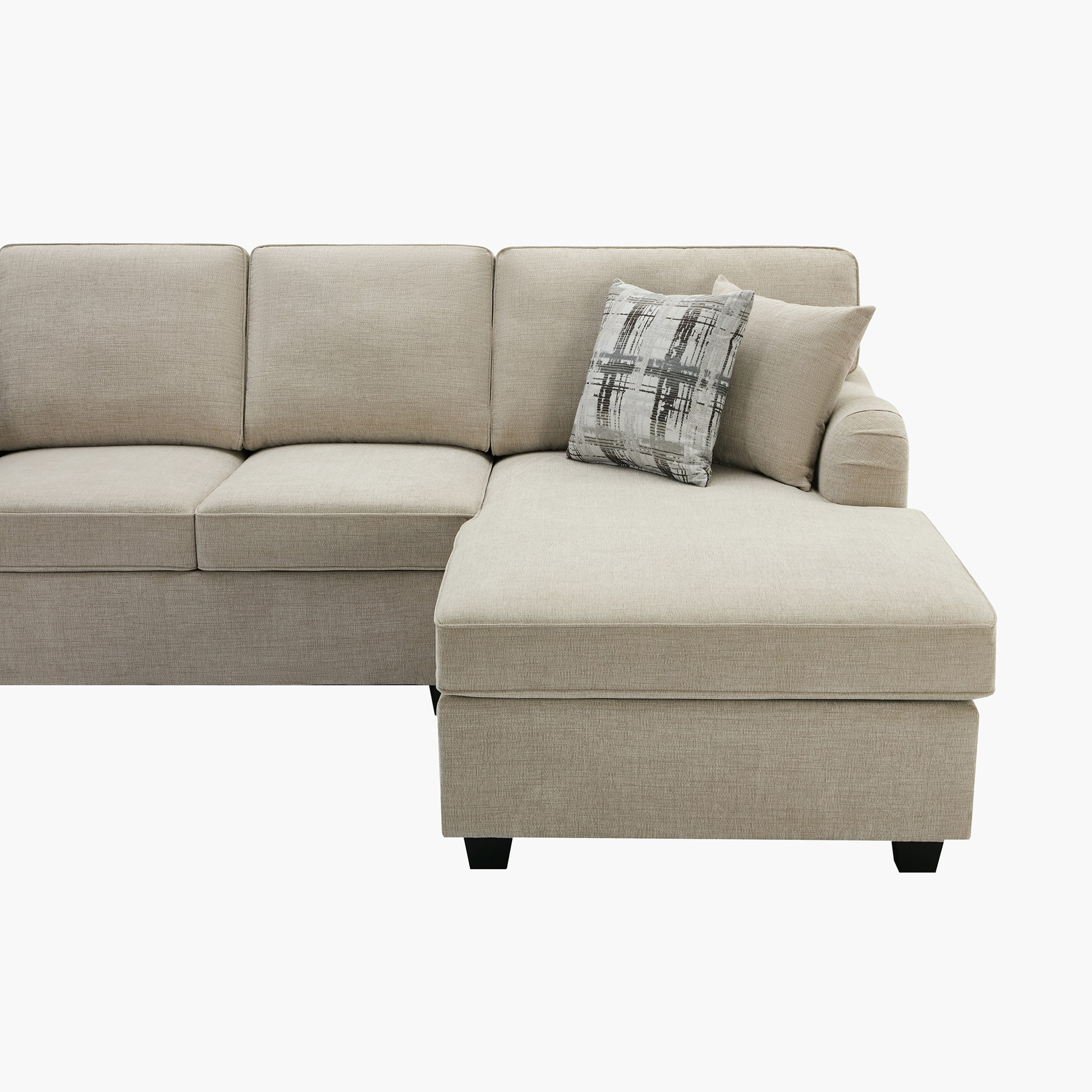 كنبة قماش ركن يمين 5 مقاعد مع 4 وسائد من إن إكس تي كاليفورنيا-hbxlivingroom-sofasandarmchairs-cornersofas-image-7