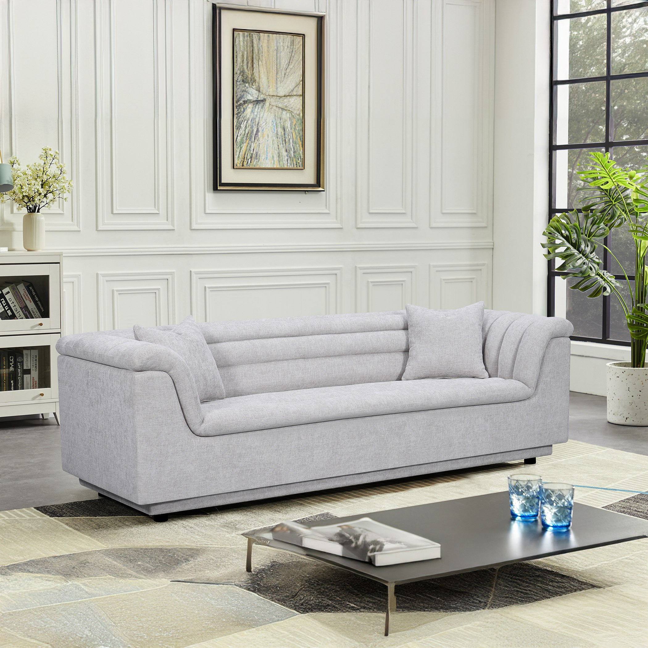 كنبة قماش 3 مقاعد مع وسادتين من بيكاسو-hbxlivingroom-sofasandarmchairs-sofas-image-1