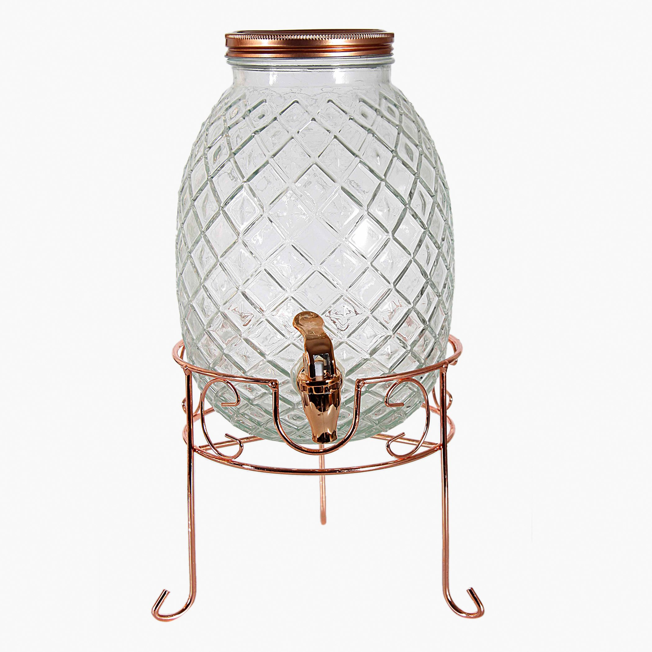 موزع مشروبات زجاجي مع حامل على شكل أناناس من آميتي - 4 لتر-hbxhomeware-hbxkitchen-image-2