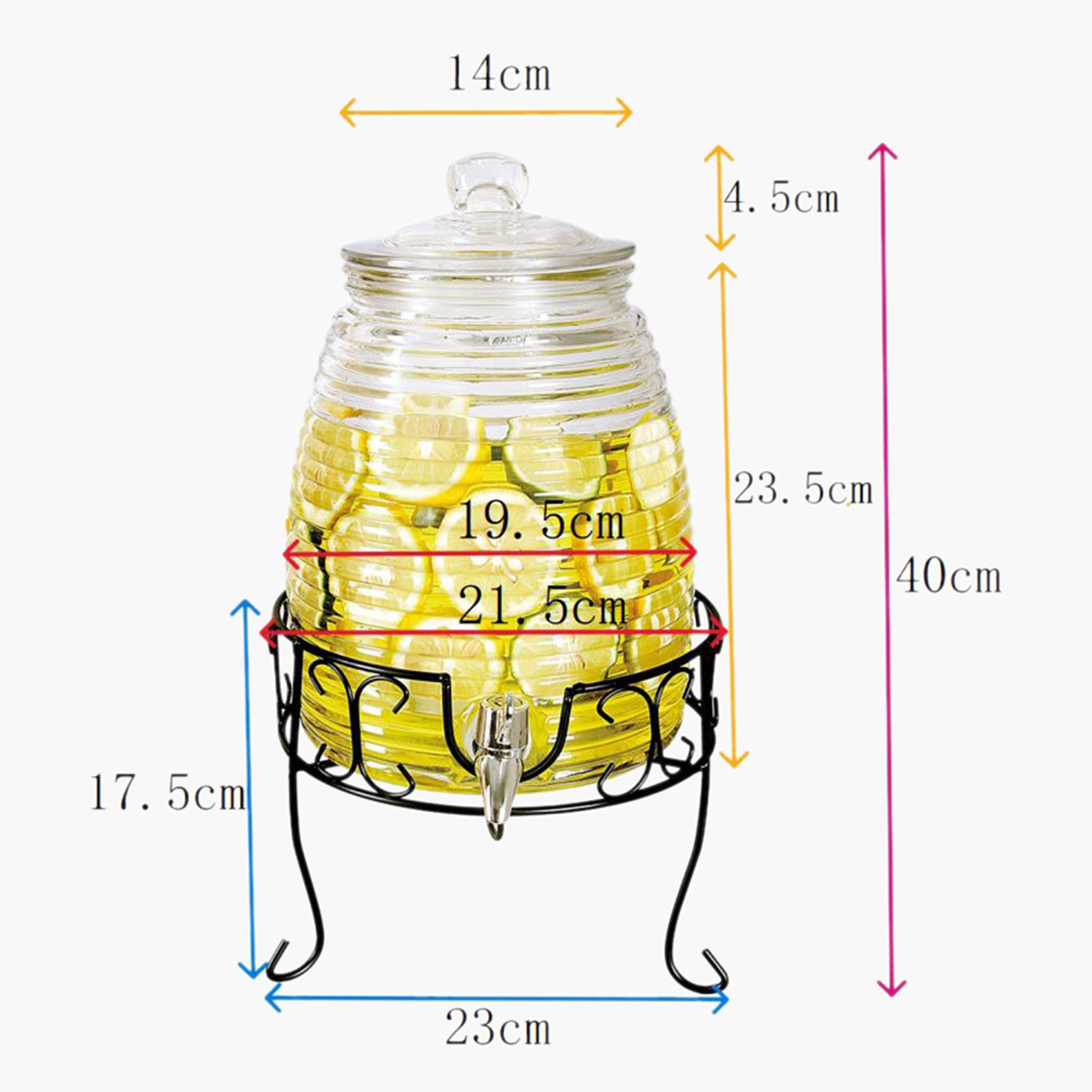 Amity Glass Beverage Dispenser with Stand - 6 L-hbxhomeware-hbxkitchen-image-6