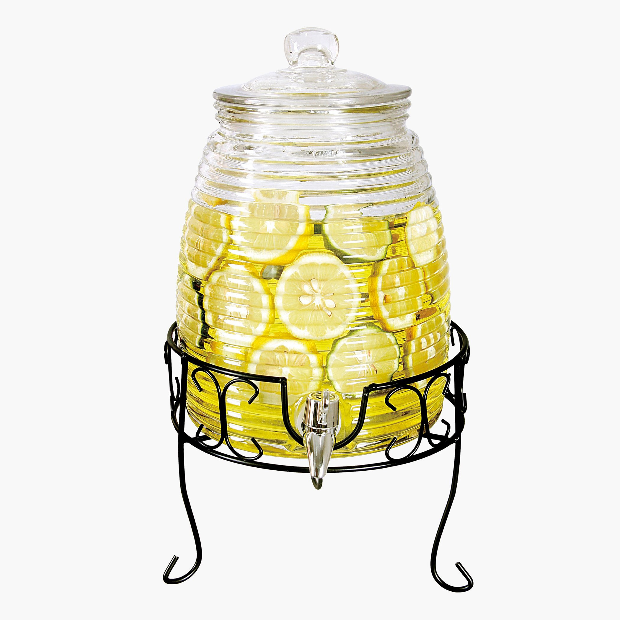 Amity Glass Beverage Dispenser with Stand - 6 L-hbxhomeware-hbxkitchen-image-2