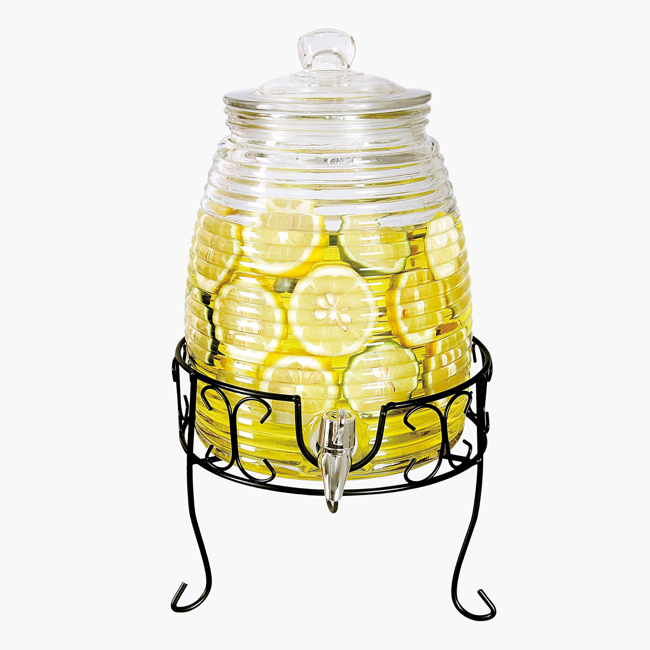 Amity Glass Beverage Dispenser with Stand - 6 L-hbxhomeware-hbxkitchen-image-3