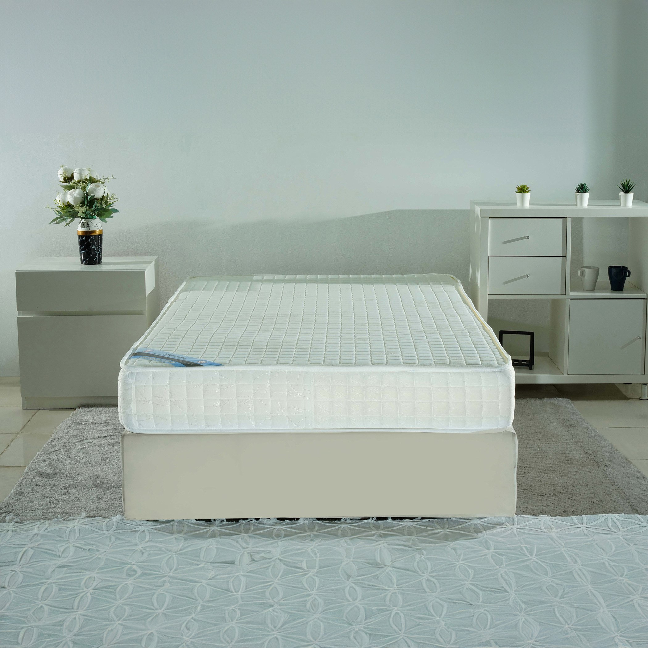 SleepEase iSupreme Side Foam Encased Medium Firm Bonnell Spring Queen Mattress - 140x200x22 cm-hbxbedroom-mattresses-queen-image-3