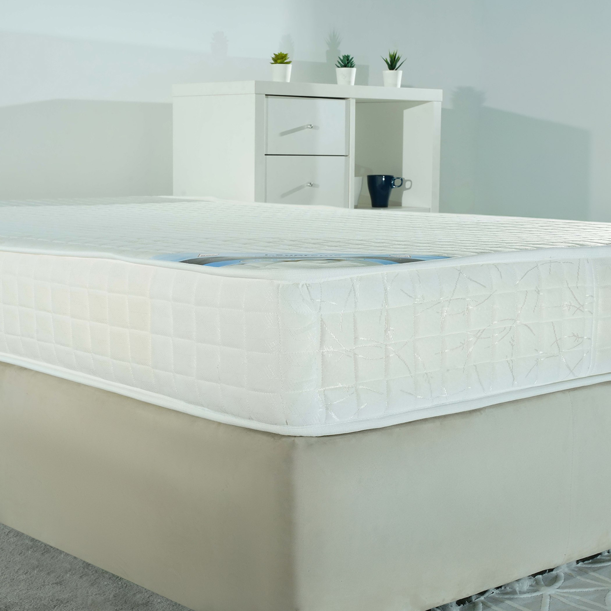 SleepEase iSupreme Side Foam Encased Medium Firm Bonnell Spring Queen Mattress - 140x200x22 cm-hbxbedroom-mattresses-queen-image-6
