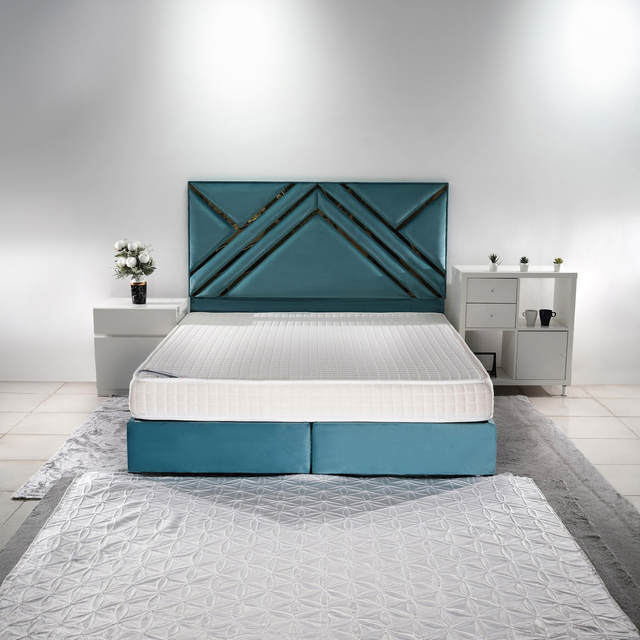 SleepEase iSupreme Side Foam Encased Medium Firm Bonnell Spring King Mattress - 180x200x22 cm-hbxfurniture-mattresses-king-image-3