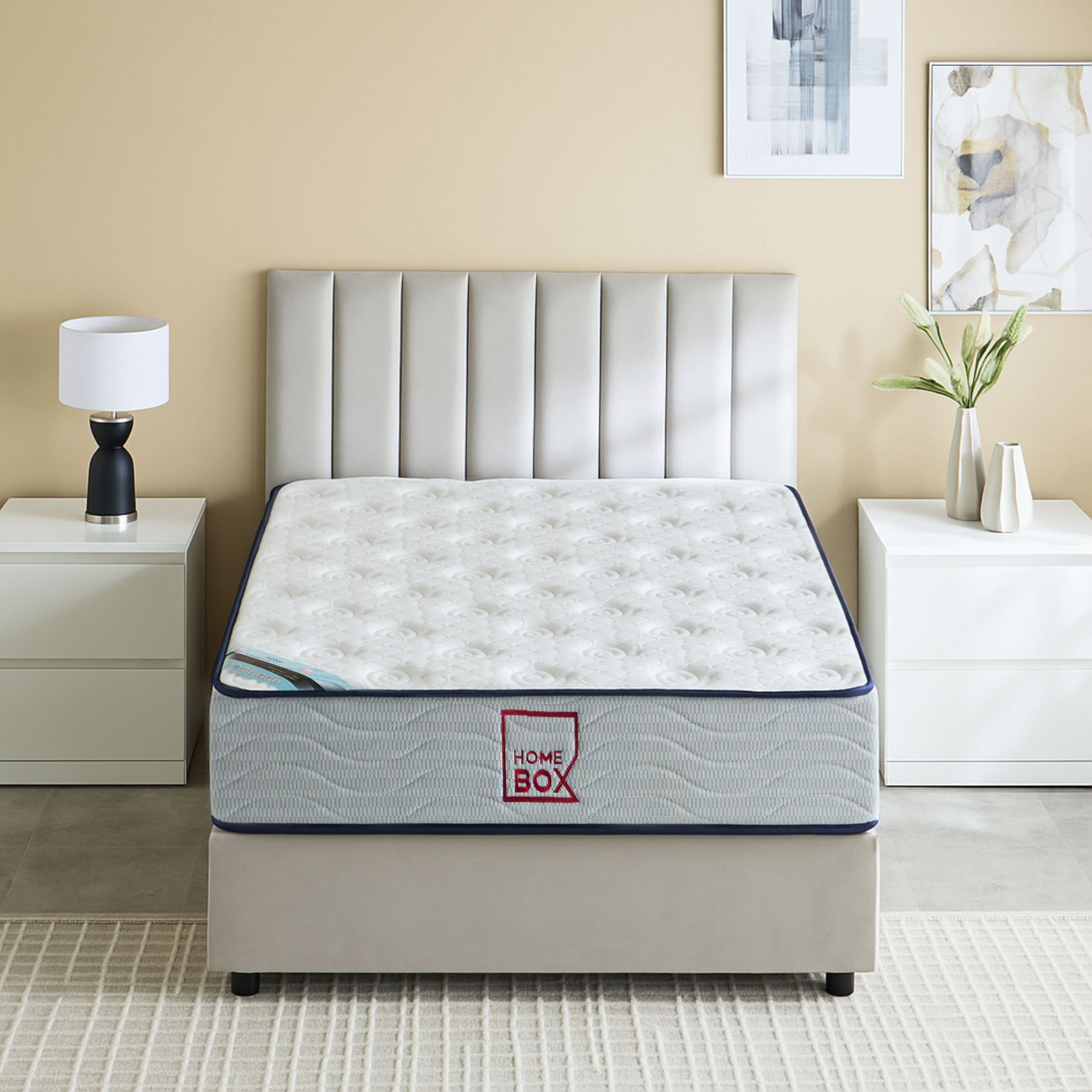 SleepLuxe iCool Gel infused Memory Foam Medium Firm Pocket Spring Queen Mattress - 140x200x25 cm-PROMO_HB_KSA_HBX10_190925-image-2