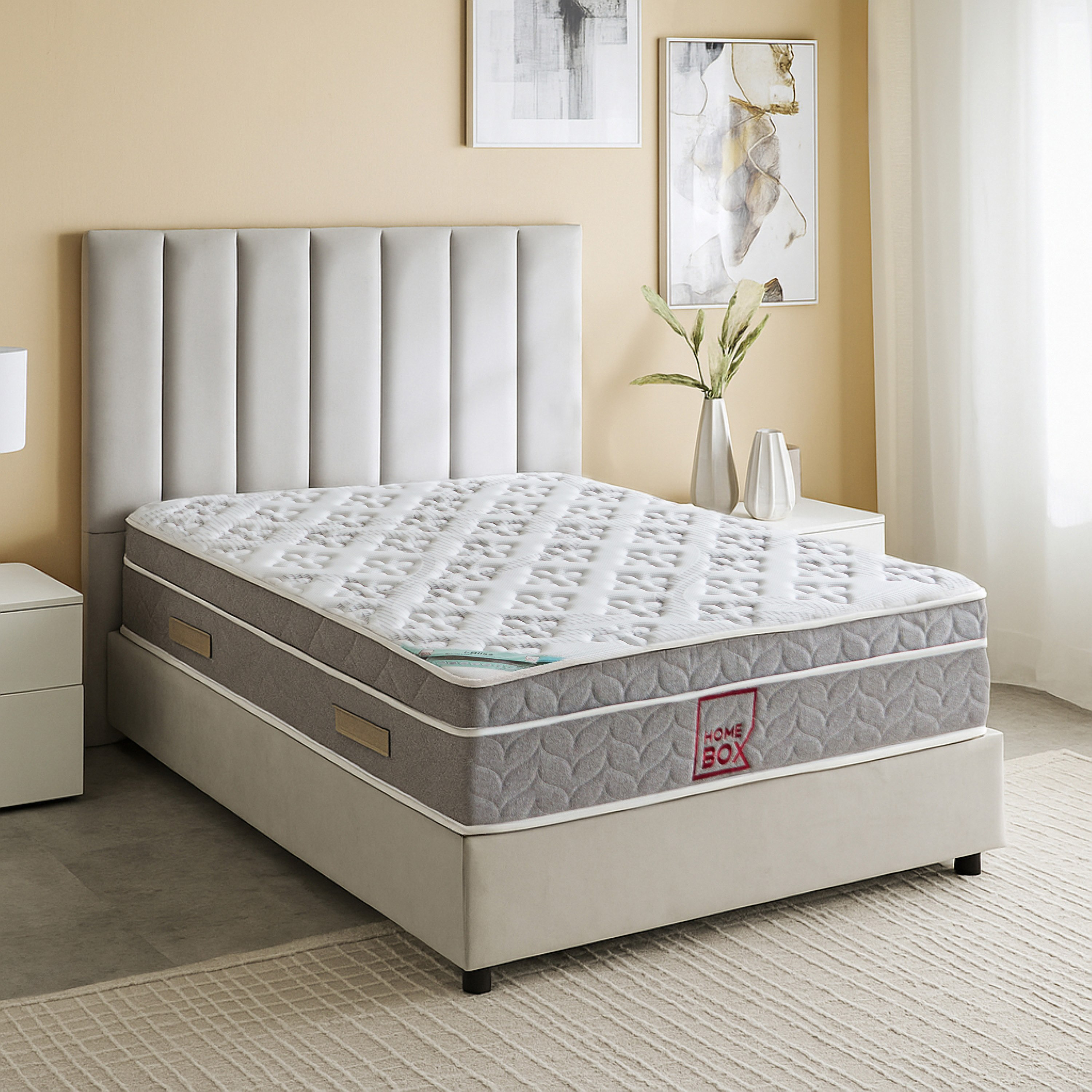 SleepLuxe iBliss Natural Latex Medium Firm Knitted Breathable Pocket Spring Mattress - 140x200x28 cm-PROMO_HB_KSA_HBX10_190925-image-3
