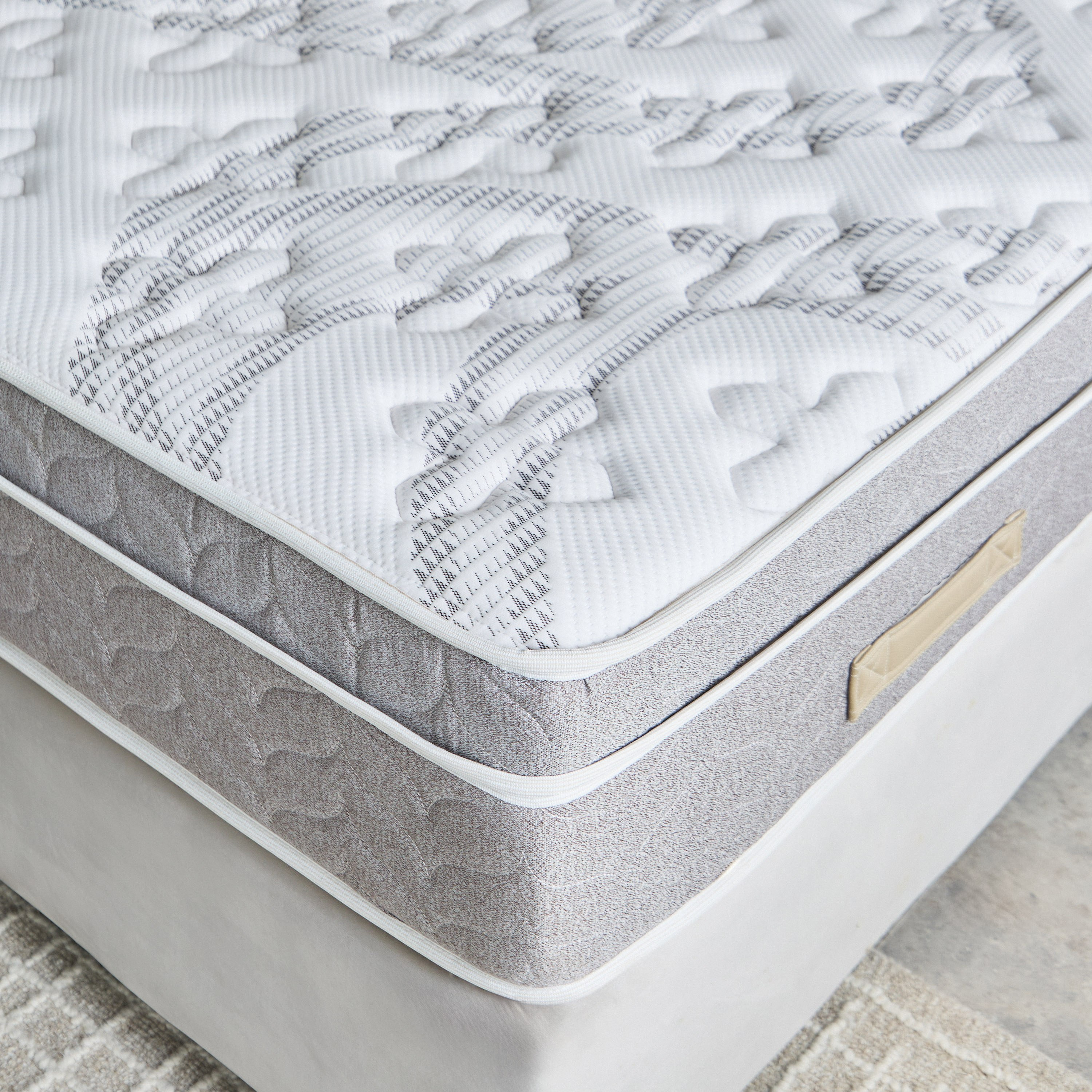 SleepLuxe iBliss Natural Latex Medium Firm Knitted Breathable Pocket Spring Mattress - 150x200x28 cm-PROMO_HB_KSA_HBX10_190925-image-4