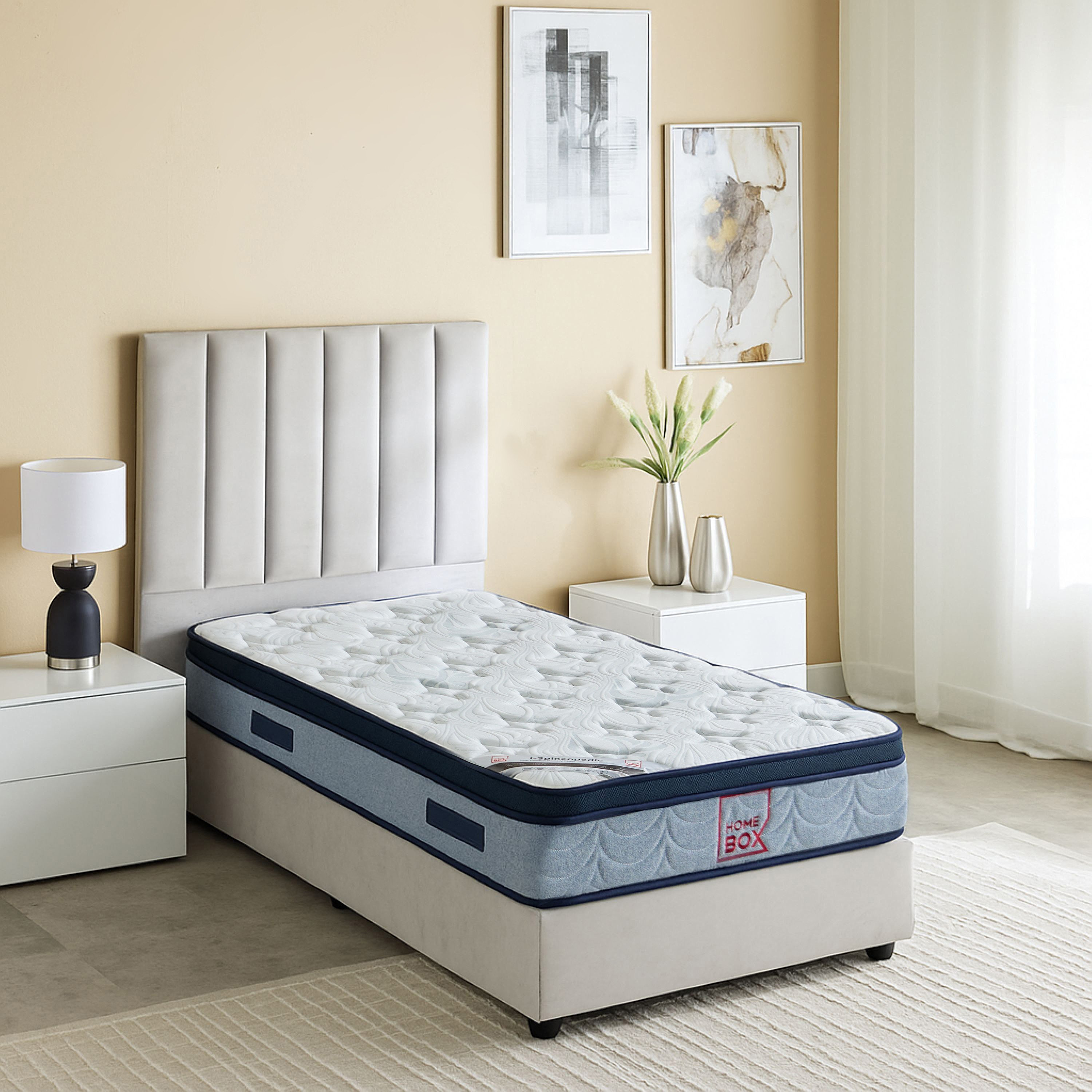 SleepNest iSpineopedic Dual Comfort Rebonded Medium Firm Memory Foam Single Mattress - 90x190x22 cm-hbxfurniture-bedroom-mattresses-single-image-3