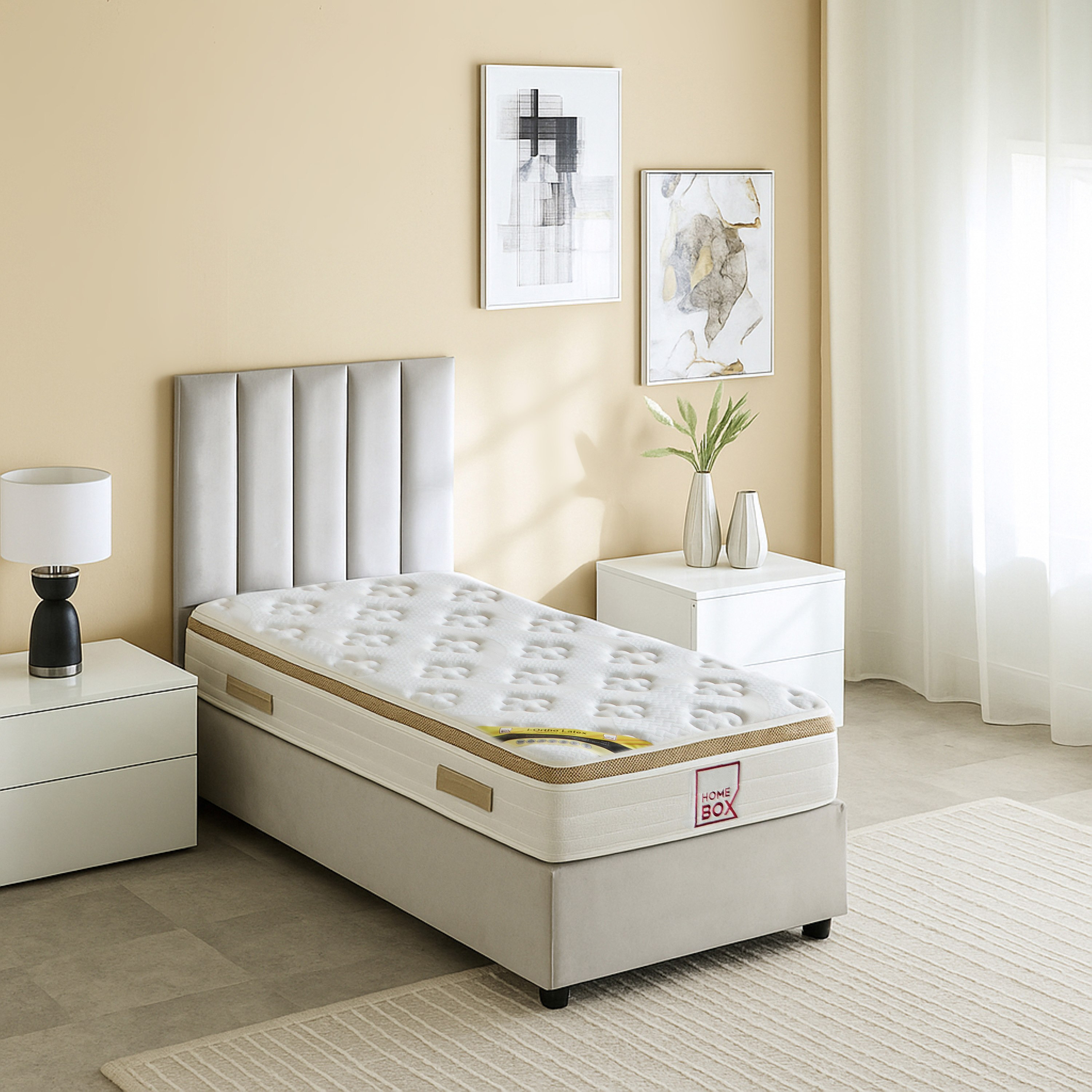 مرتبة توين إسفنج مجدد ولاتكس مسامية محبوكة من سليب لوكس آي أورثو - 120x200x24 سم-hbxfurniture-mattresses-twin-image-3