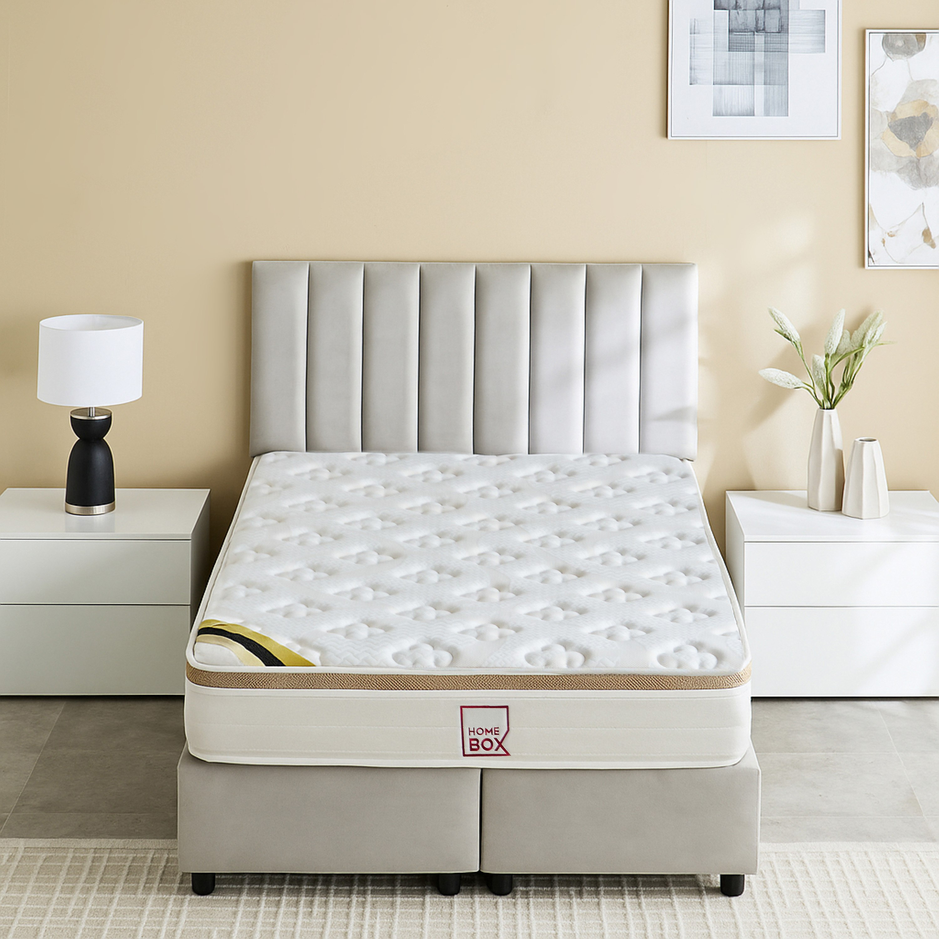 SleepLuxe iOrtho Latex Knitted Breathable Firm Extra Firm Rebonded Foam Queen Mattress - 140x200x24 cm-PROMO_HB_KSA_HBX10_190925-image-2