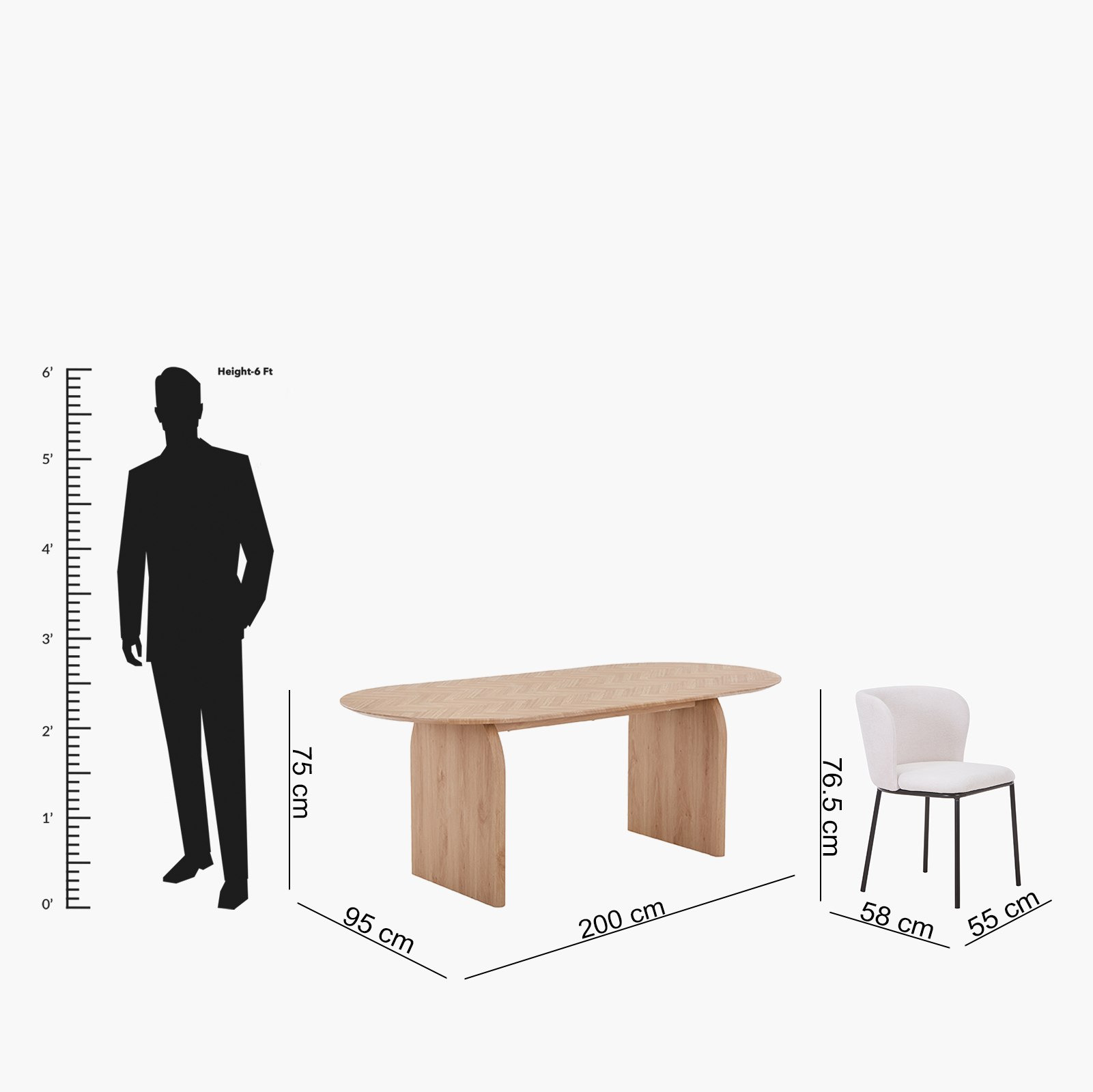 طقم طاولة سفرة بيضاوية 6 مقاعد من هيميسفير-hbxfurniture-diningtablesandsets-diningsets-sixseater-image-18