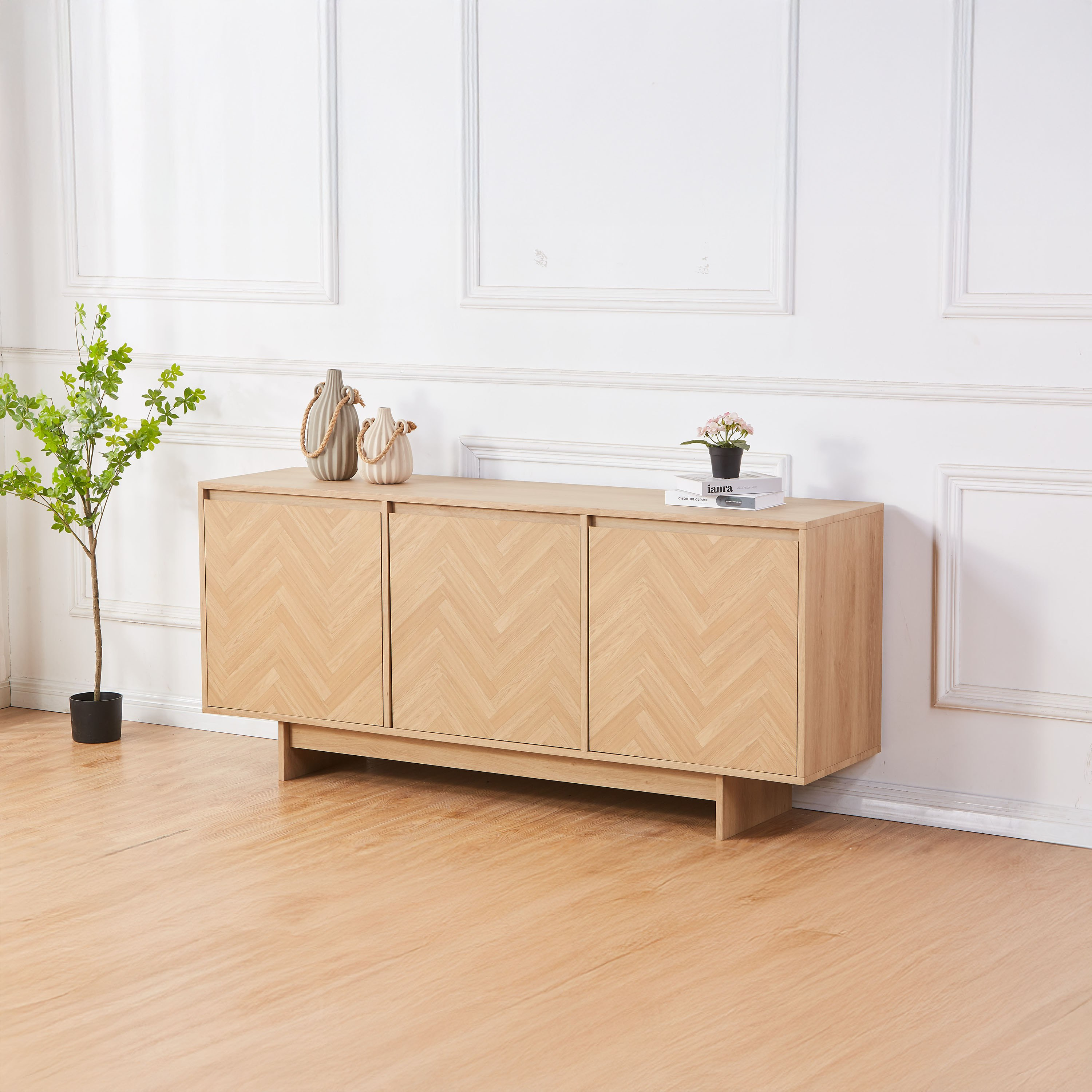 خزانة جانبية 18 مترًا مع 3 أبواب من هميسفير-hbxfurniture-diningroom-buffetsandsideboards-image-1