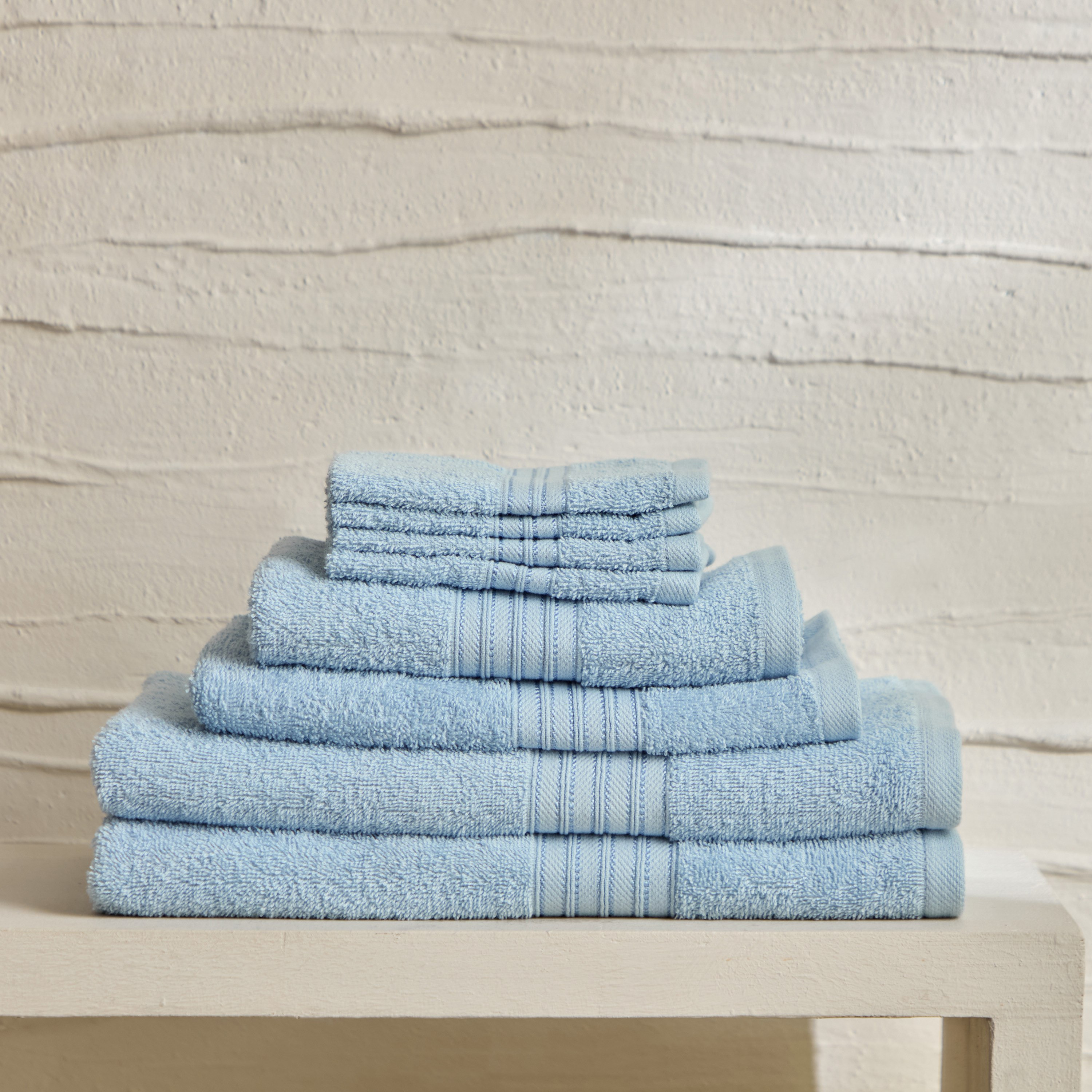 طقم مناشف وجه ممشطة 4 قطع من إسينشال - 30x30 سم-hbxbathroom-bathroomtextiles-image-5