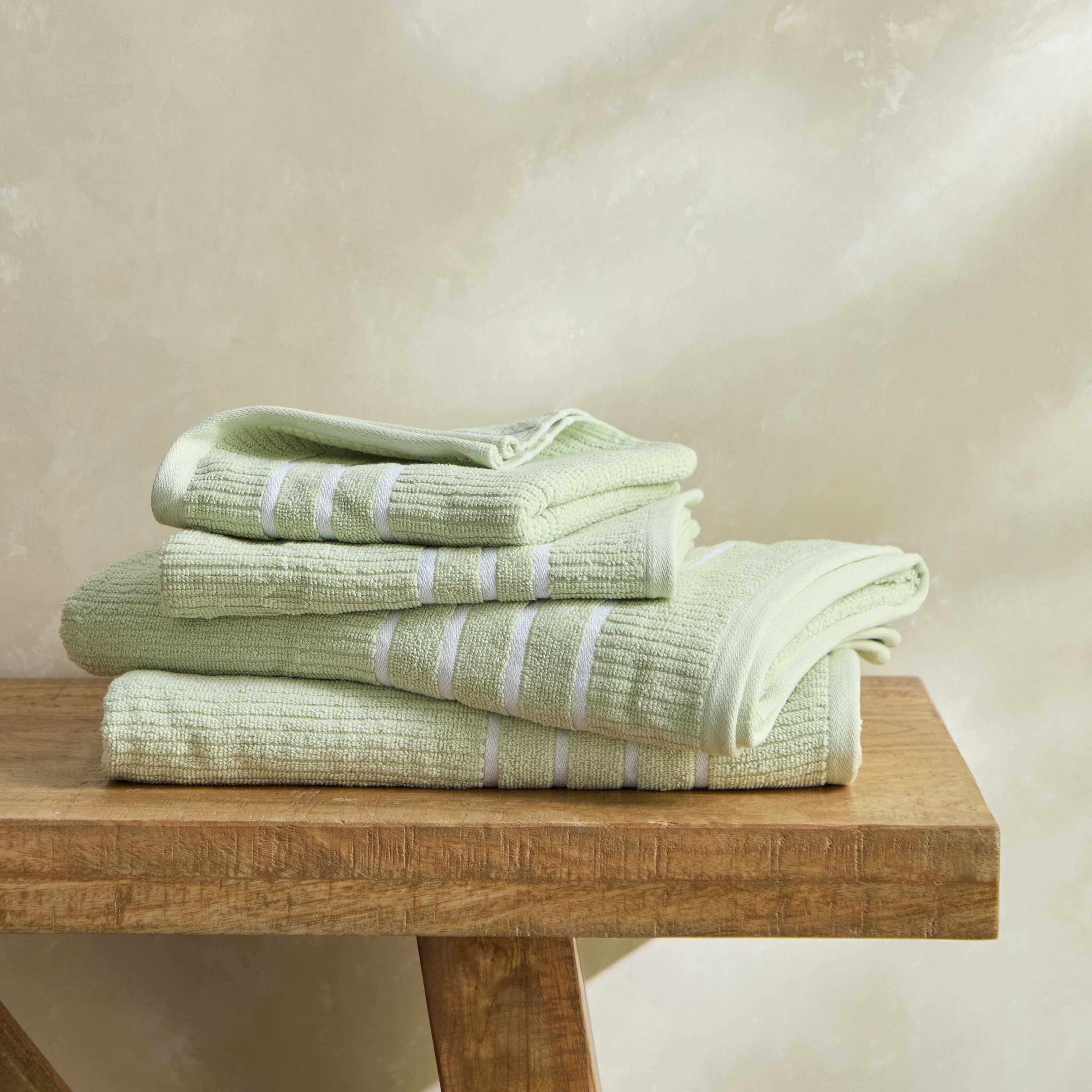 منشفة يد قطن مضلّعة من ماتيو - 70x40 سم-hbxbathroom-bathroomtextiles-image-4