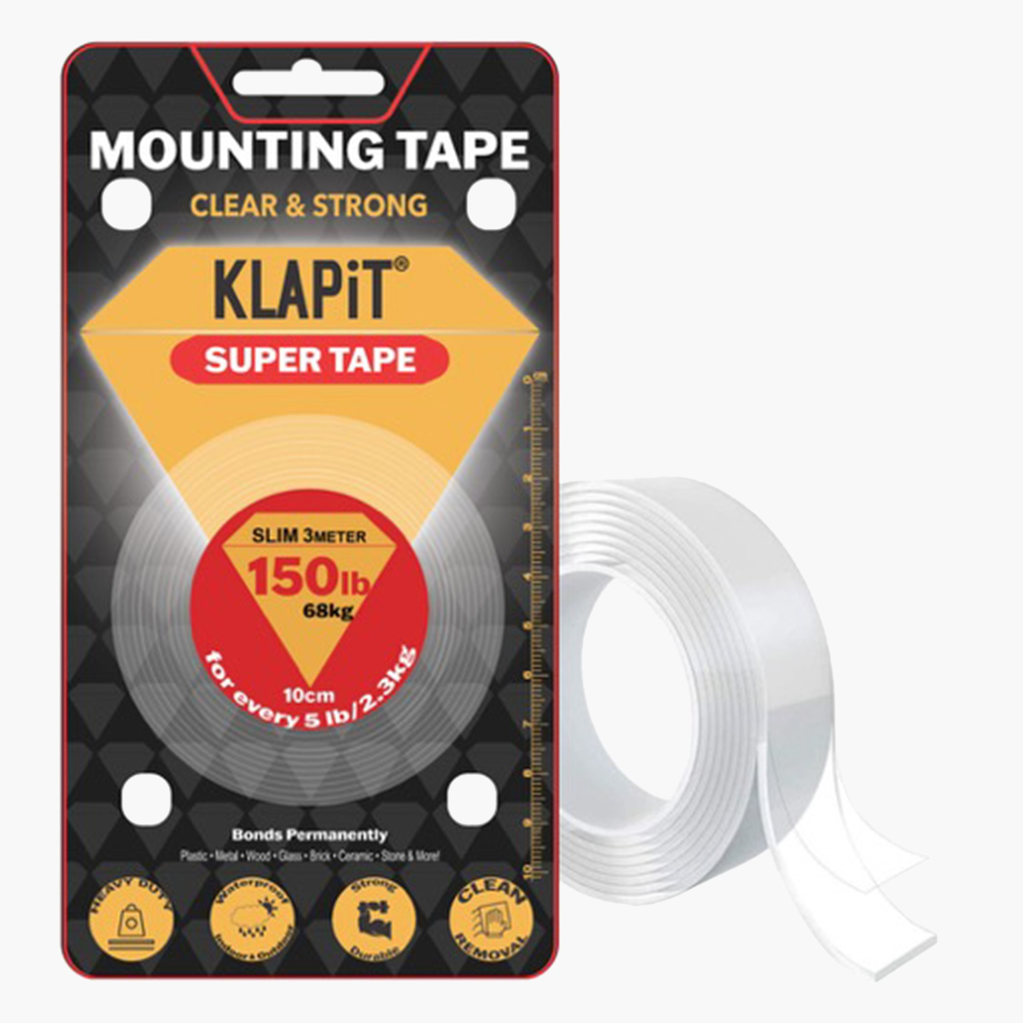 KLAPiT Slim Mounting Tape - 3 m-hbxdecorandfurnishings-homeaccessories-novelties-image-8
