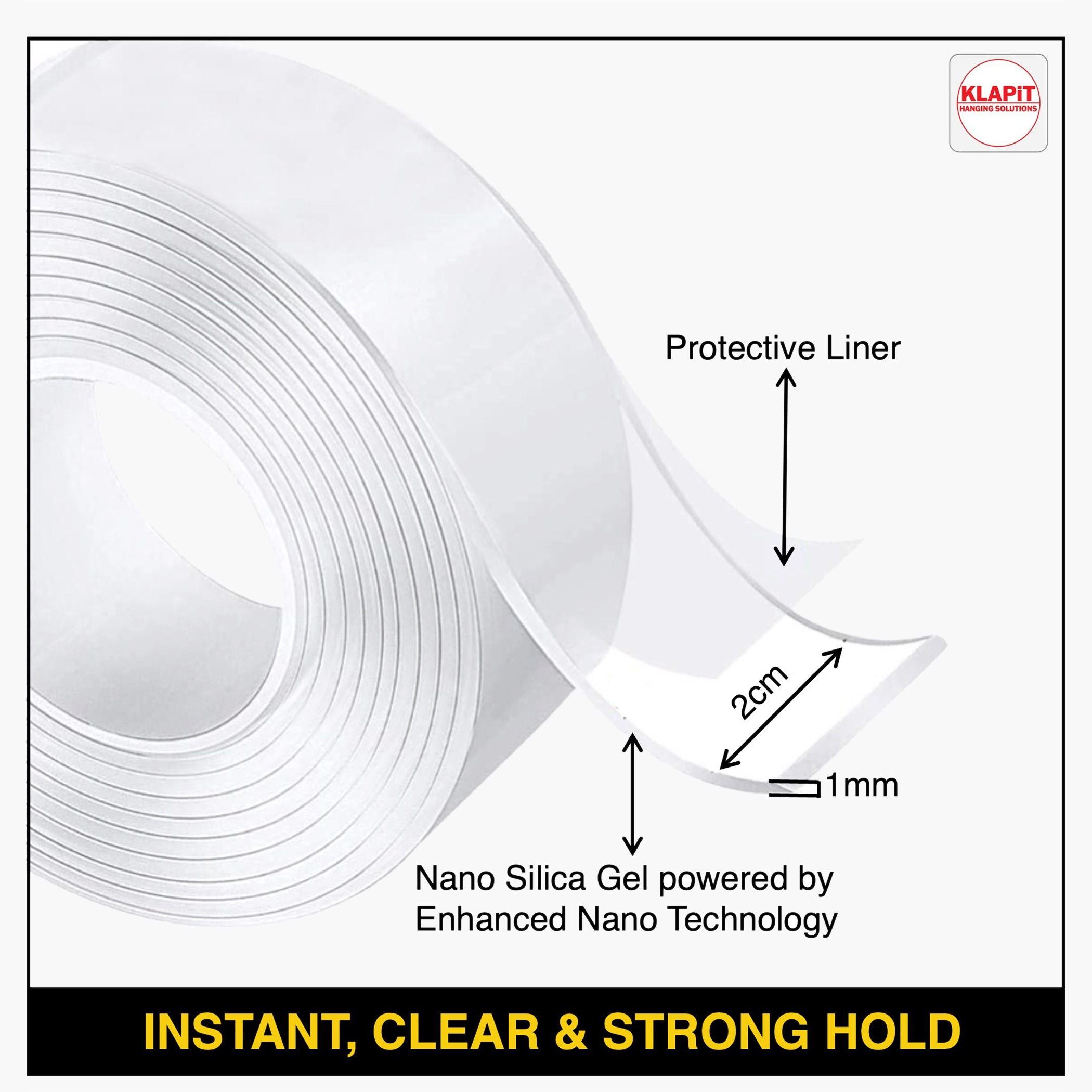 KLAPiT Slim Mounting Tape - 3 m-hbxdecorandfurnishings-homeaccessories-novelties-image-10