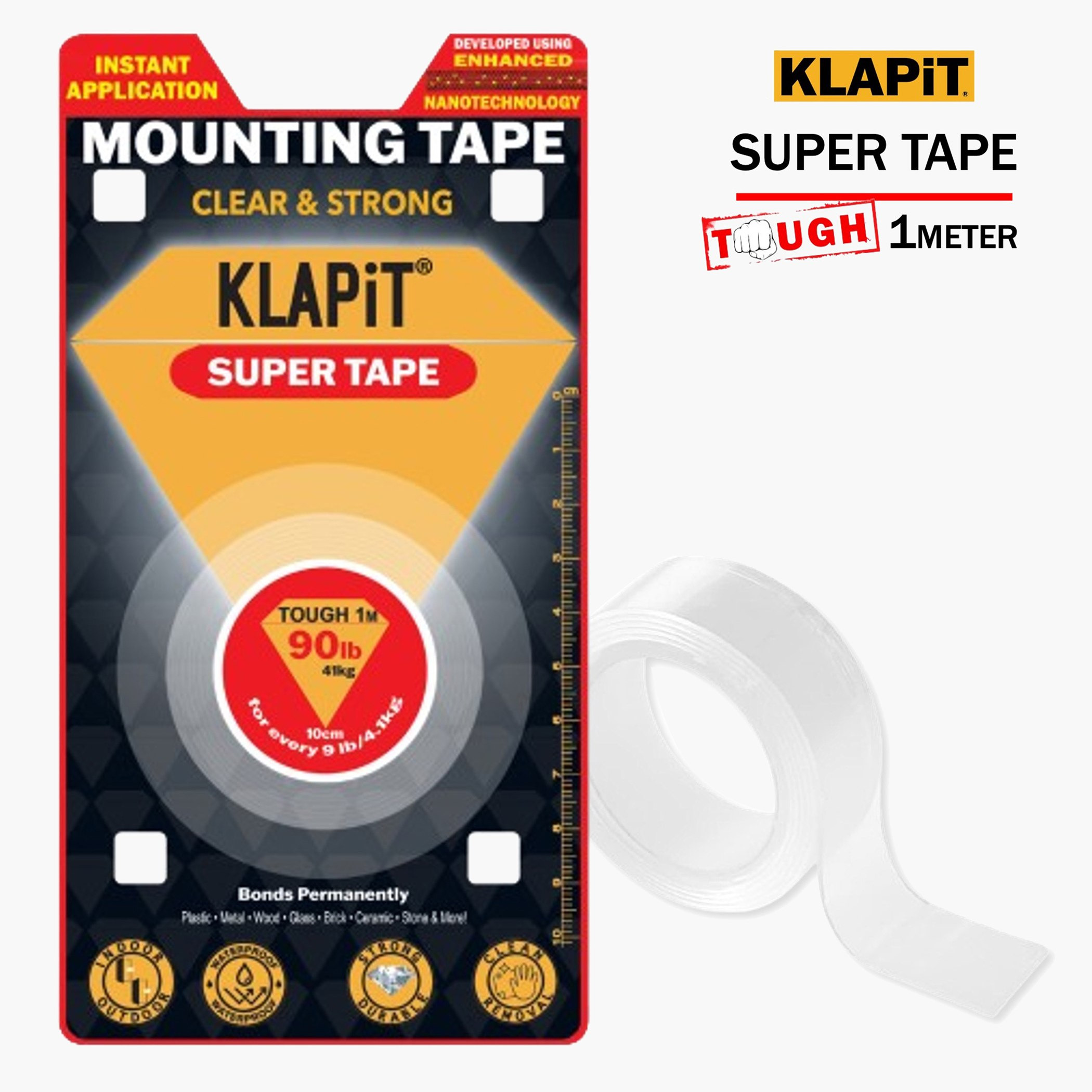 KLAPiT Tough Mounting Tape - 1 m-hbxdecorandfurnishings-homeaccessories-novelties-image-6
