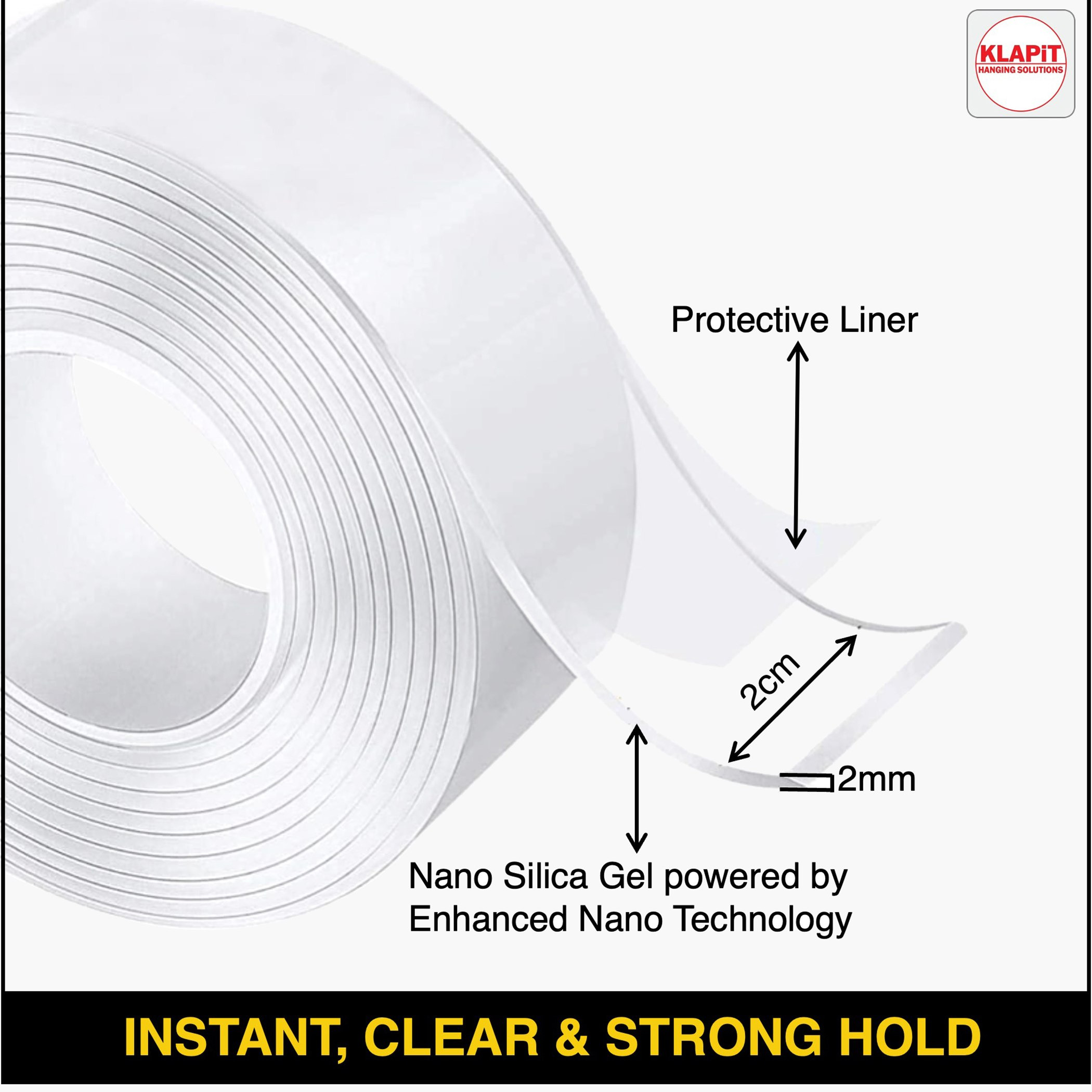 KLAPiT Tough Mounting Tape - 1 m-hbxdecorandfurnishings-homeaccessories-novelties-image-8