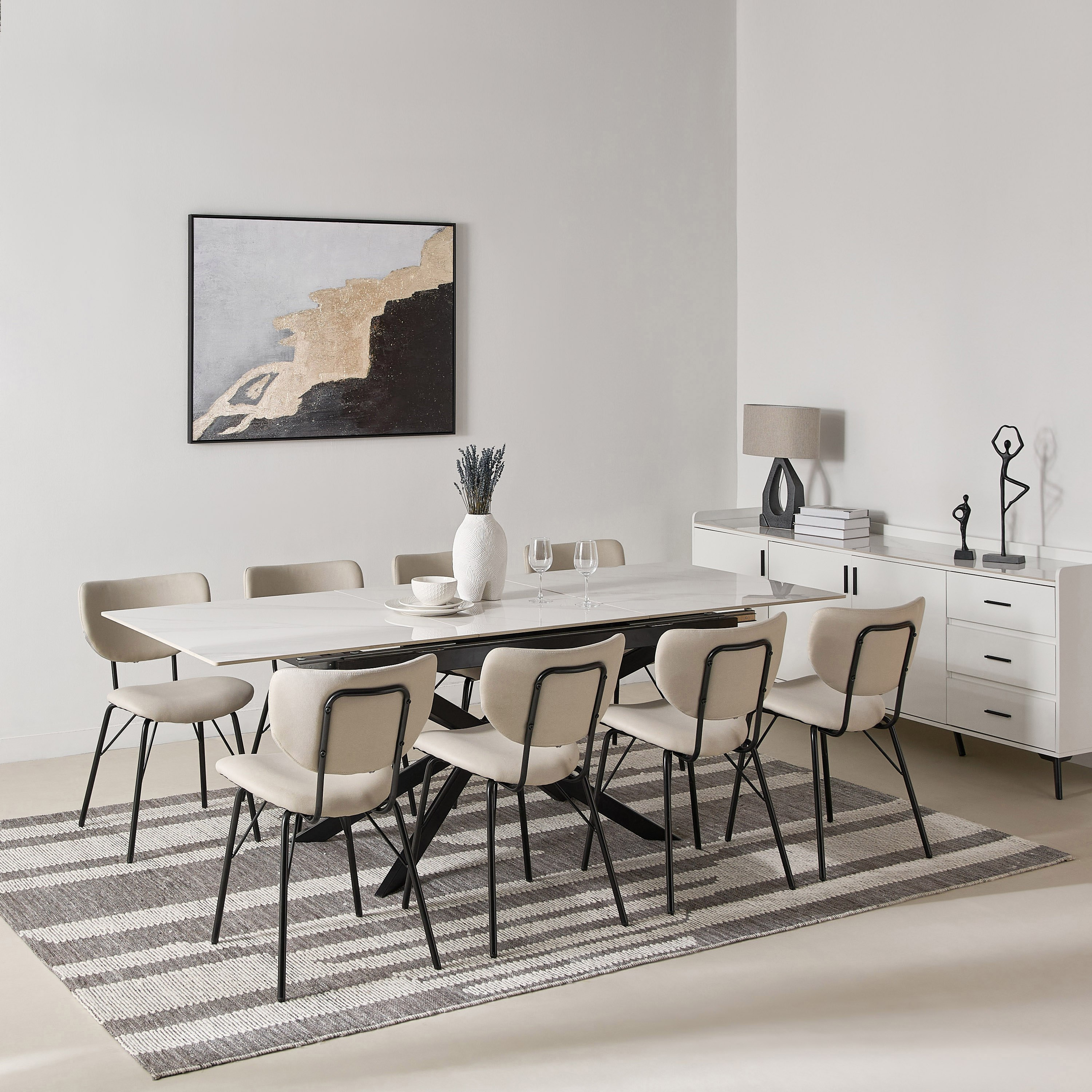 طاولة سفرة قابلة للتمديد 6-8 مقاعد من الحجر الملبد من نافارو-hbxfurniture-diningroom-diningtables-eightseater-image-10