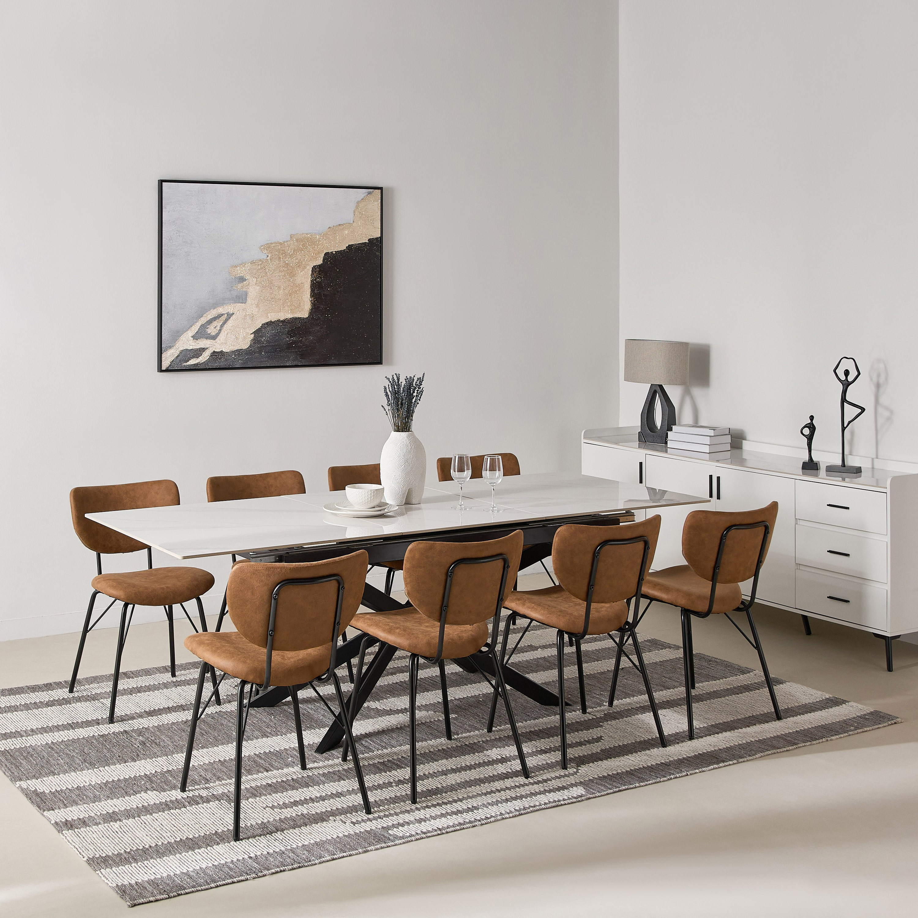 طاولة سفرة قابلة للتمديد 6-8 مقاعد من الحجر الملبد من نافارو-hbxfurniture-diningroom-diningtables-eightseater-image-11