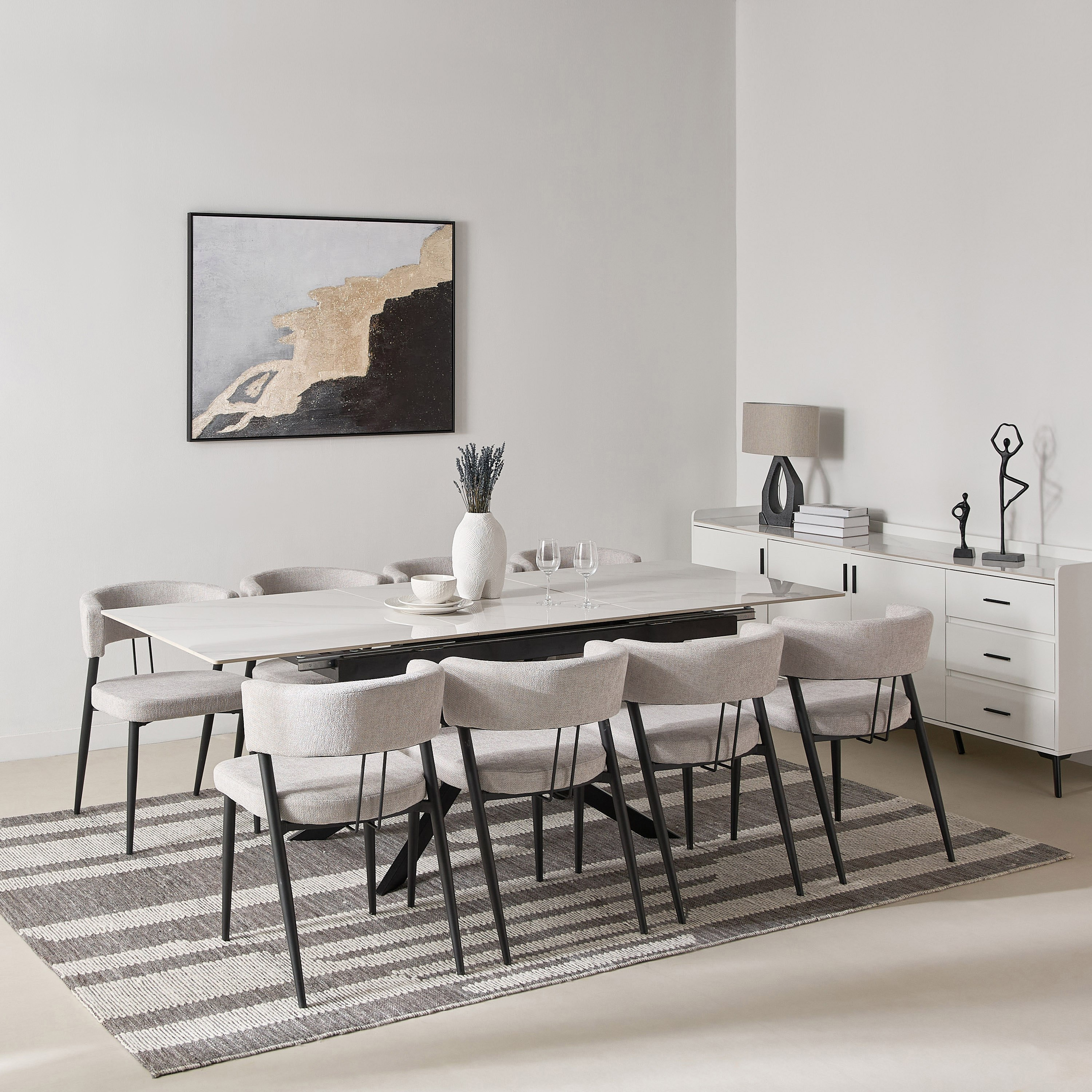 طاولة سفرة قابلة للتمديد 6-8 مقاعد من الحجر الملبد من نافارو-hbxfurniture-diningroom-diningtables-eightseater-image-9