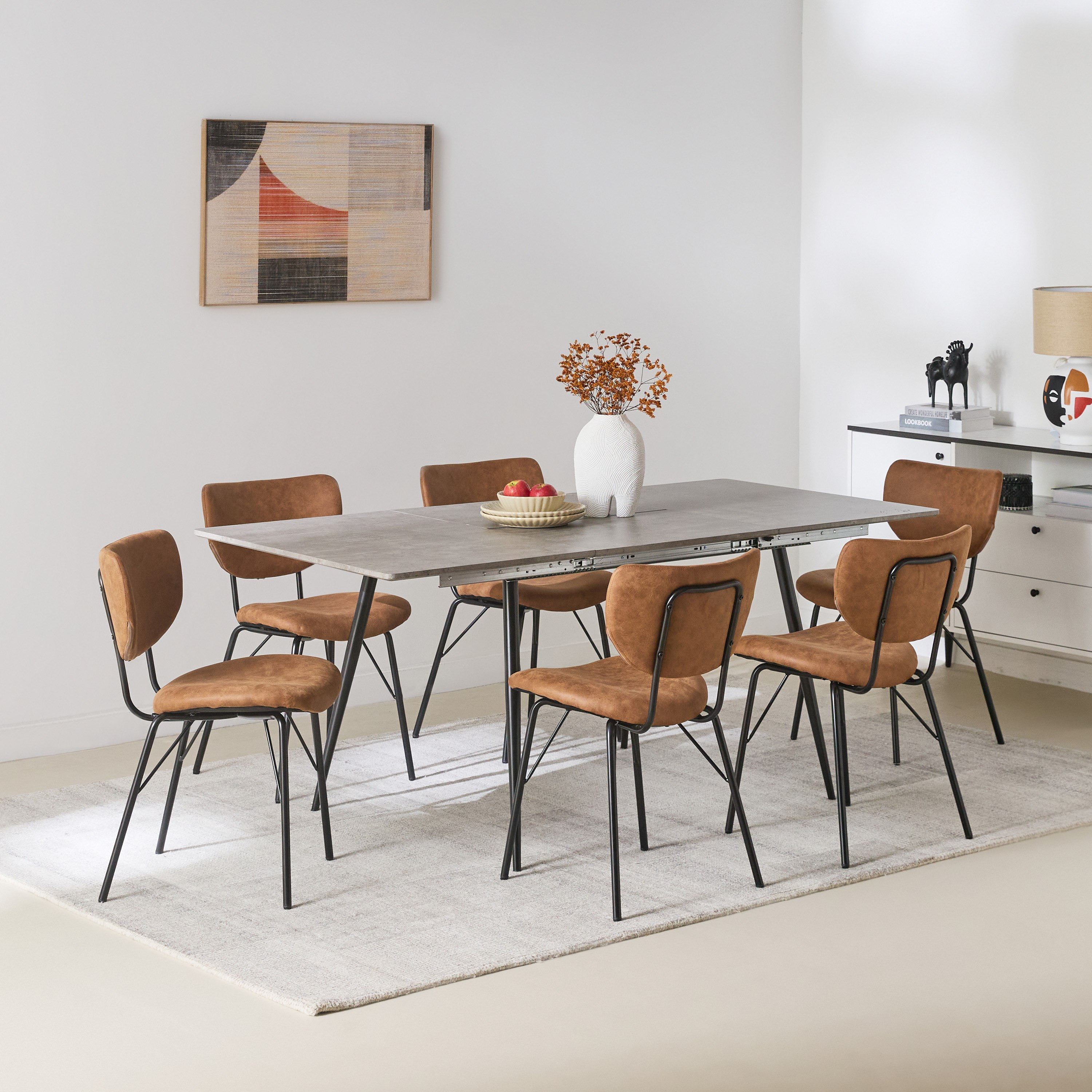 Extendable dining table 4 to 6 seater sale