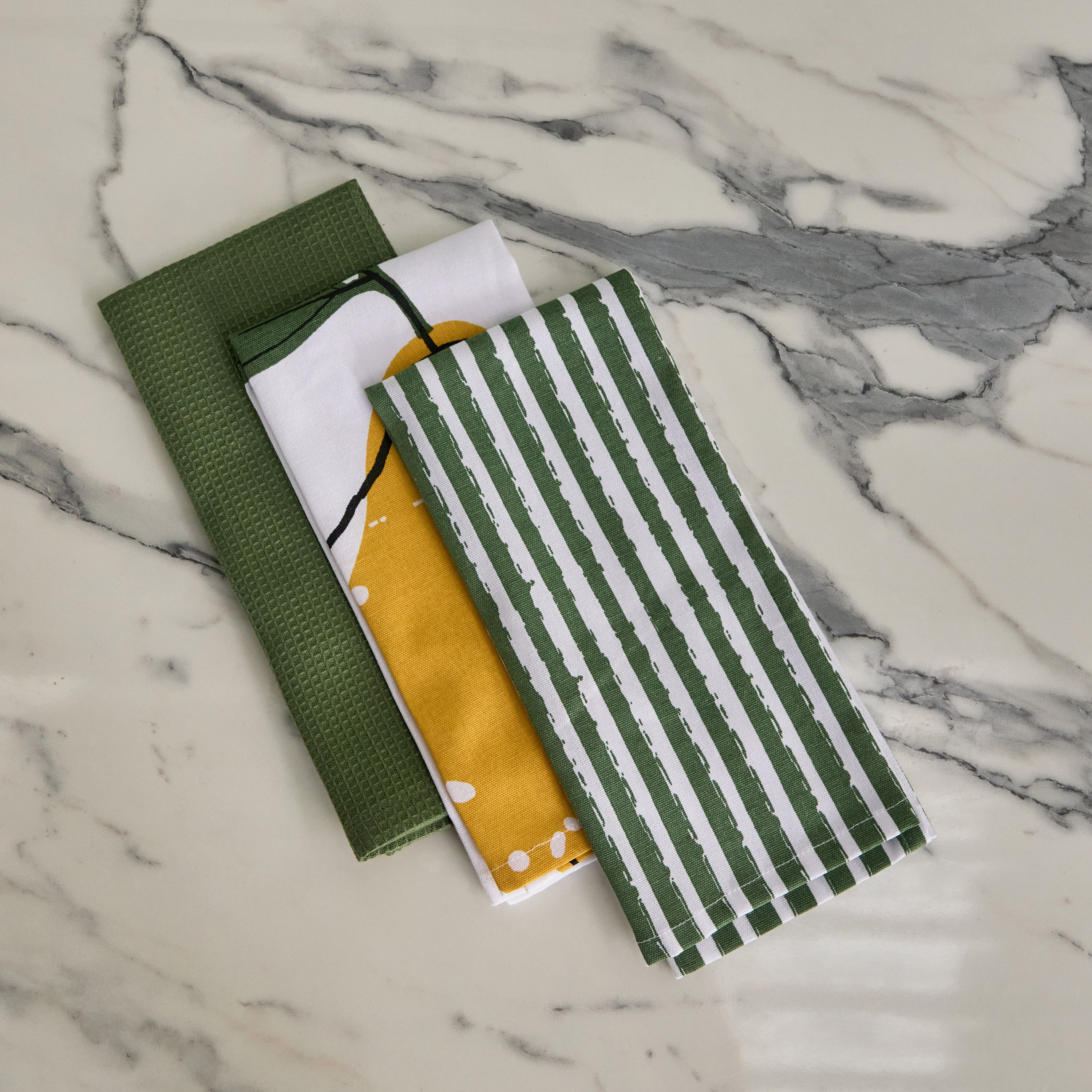 طقم مناشف مطبخ 3 قطع من سنازي - 40x60 سم-hbxhomeware-kitchenware-kitchenlinens-image-2