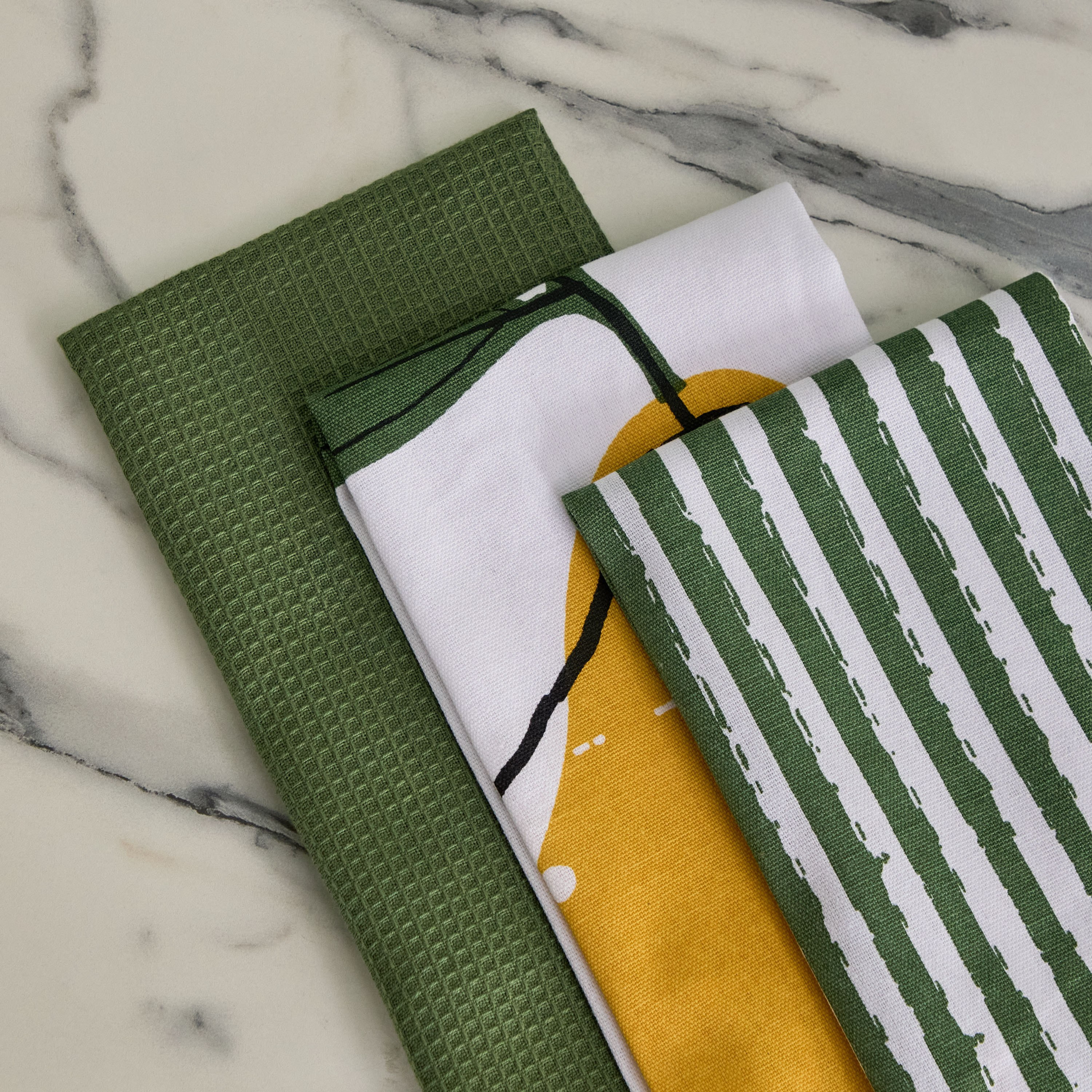 طقم مناشف مطبخ 3 قطع من سنازي - 40x60 سم-hbxhomeware-kitchenware-kitchenlinens-image-3