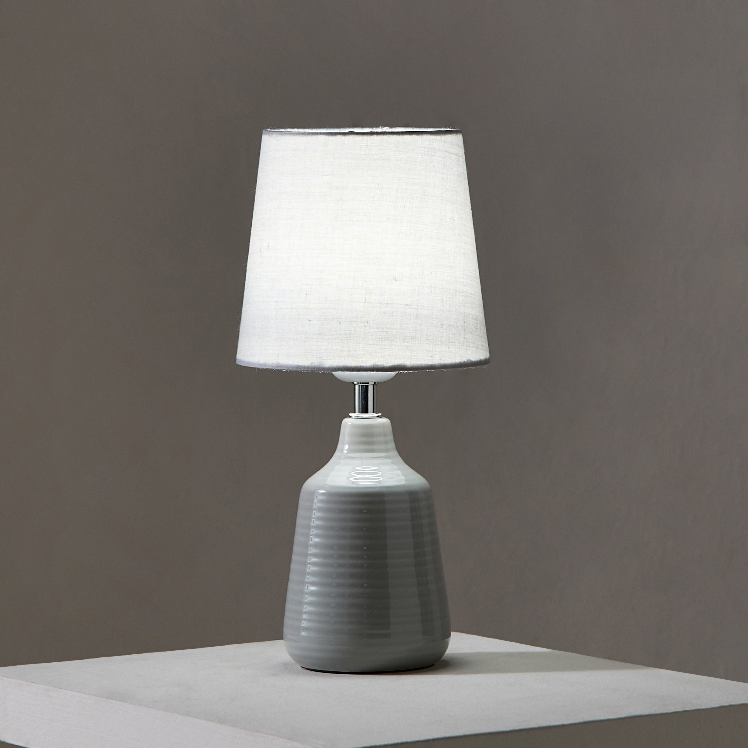 Sega Ceramic Table Lamp Base with USB Power Port - 14x14x35 cm-hbxbedroom-lighting-tablelamps-image-2